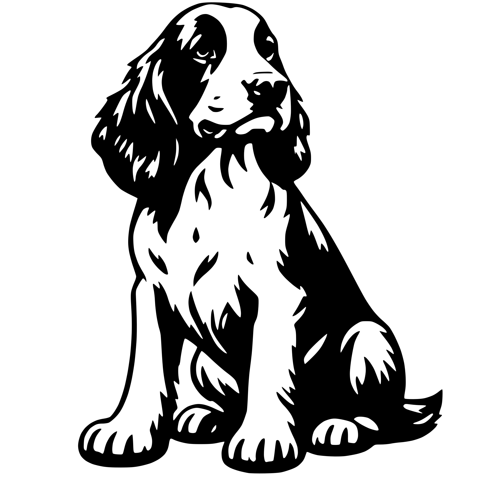 AI-generated SVG of 'Springer Spaniel'