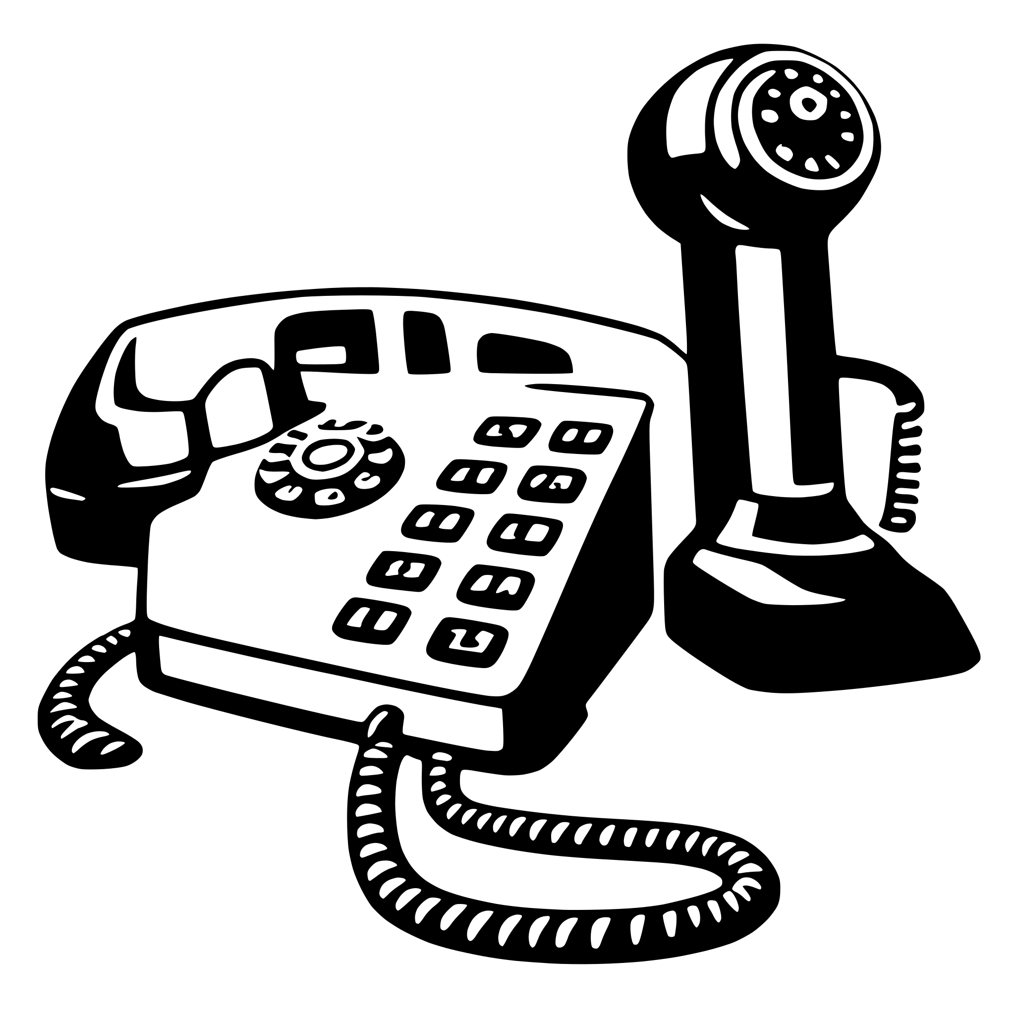 AI-generated SVG of a telephone