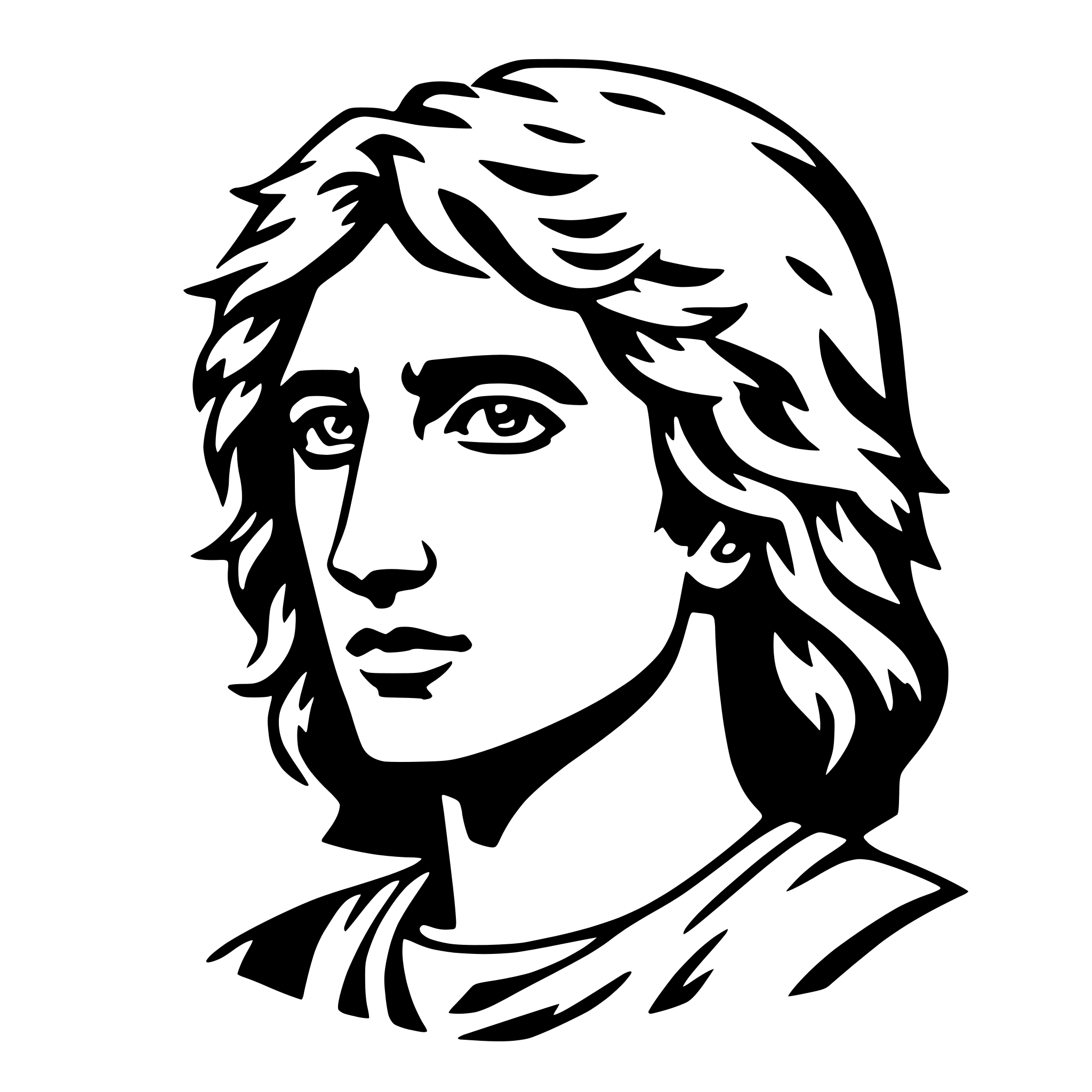 AI-generated SVG of a alexander the great