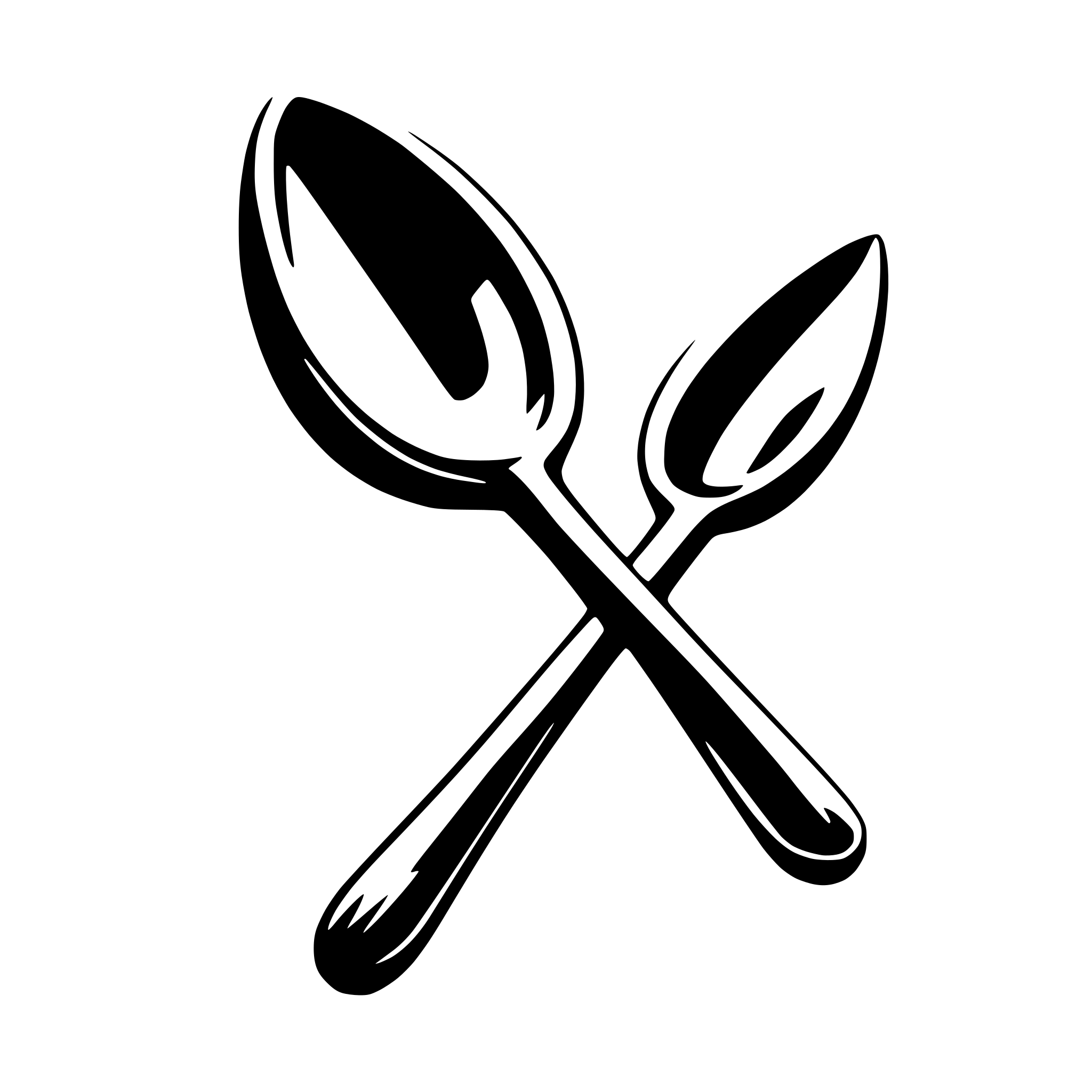 AI-generated SVG of 'Generate two intersecting wooden spoons'