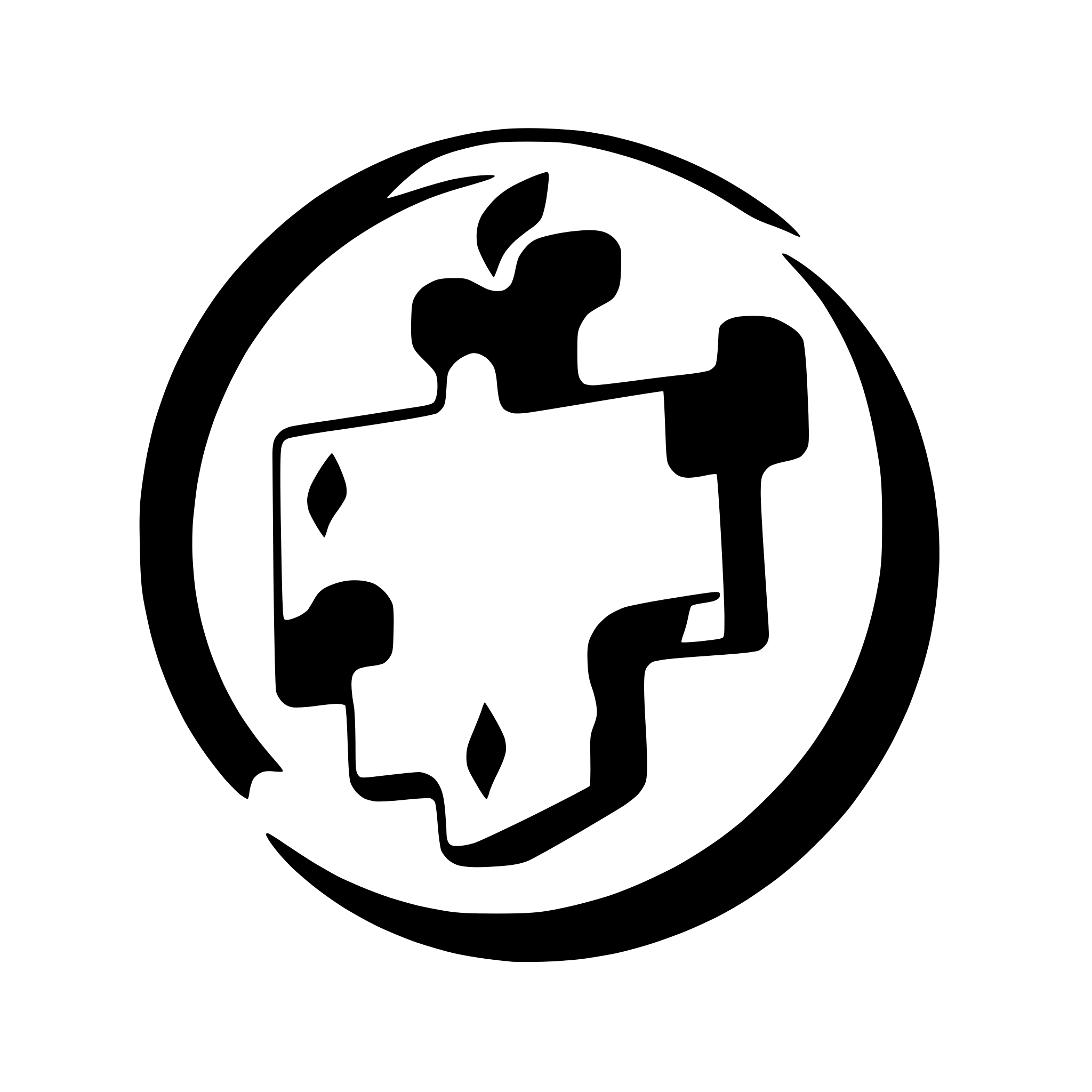 AI-generated SVG of a minimalist puzzle piece shape