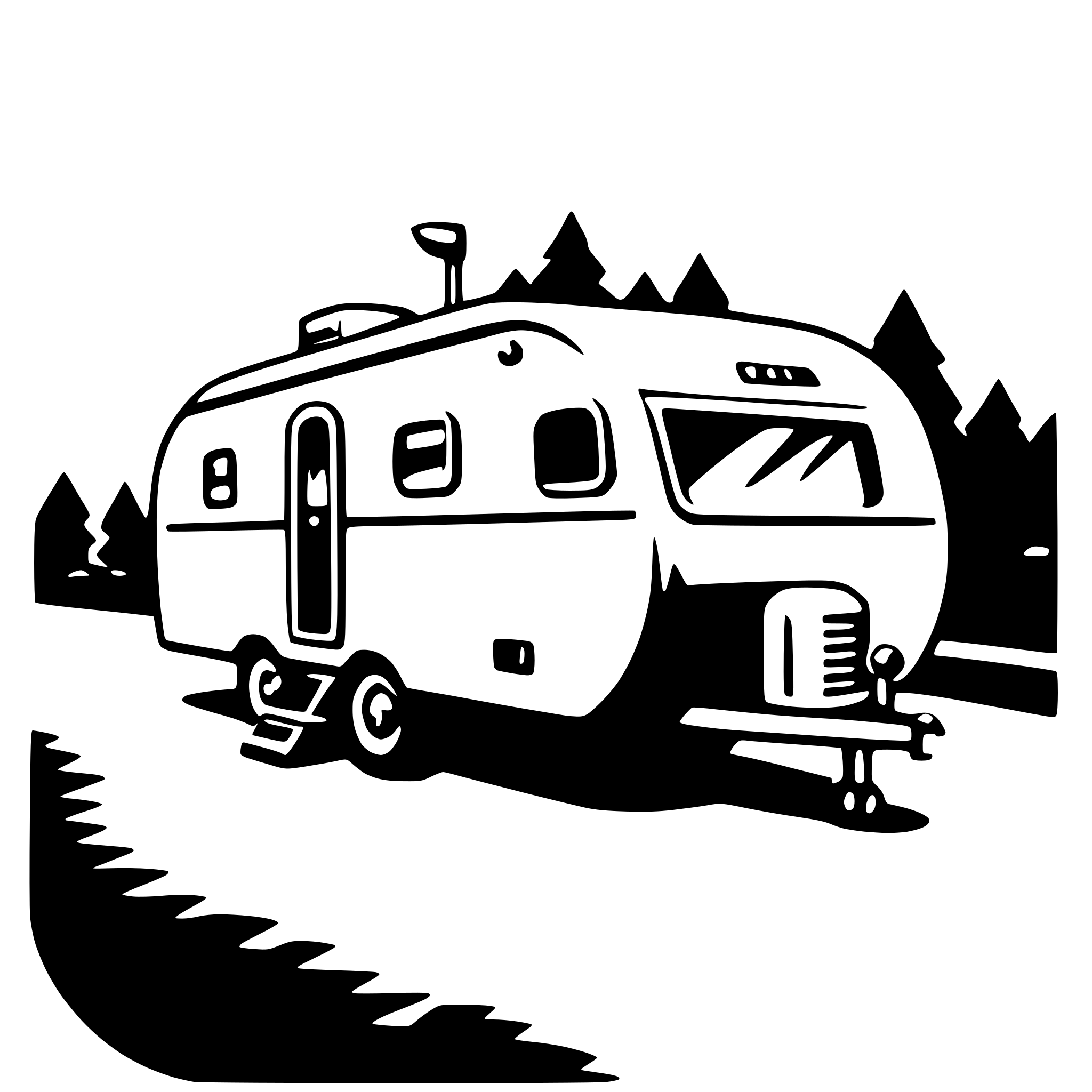 AI-generated SVG of 'caravan'