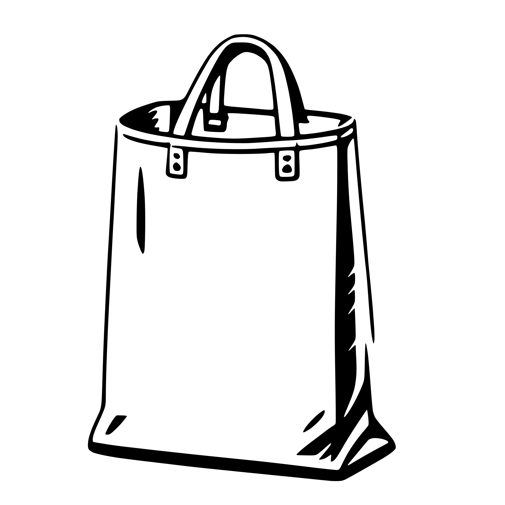 AI-generated SVG of a plastic bag
