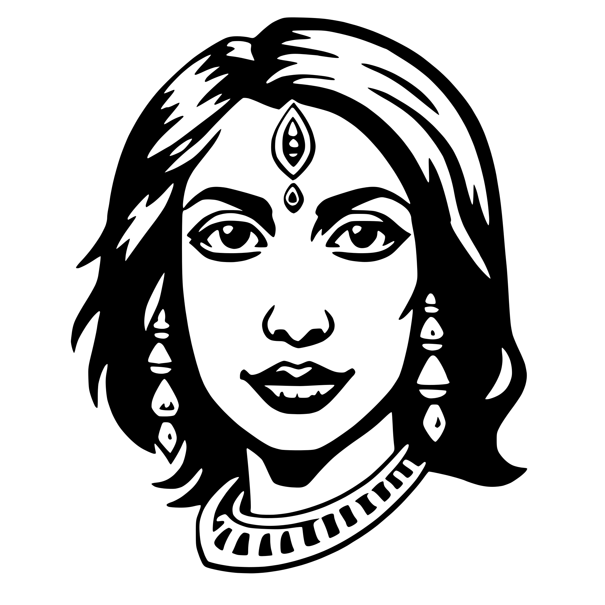 AI-generated SVG of a kali
