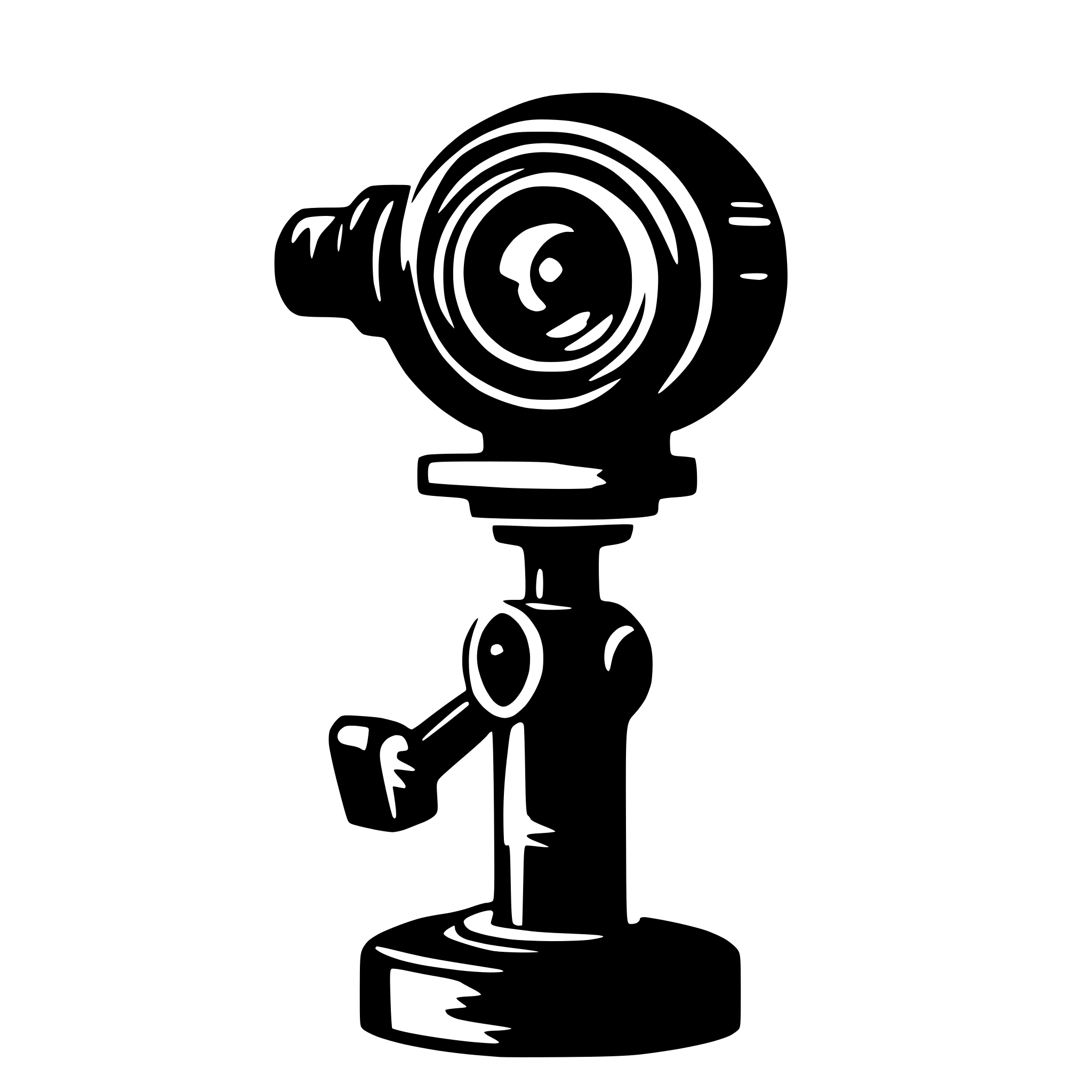 AI-generated SVG of a Gimbal Camera