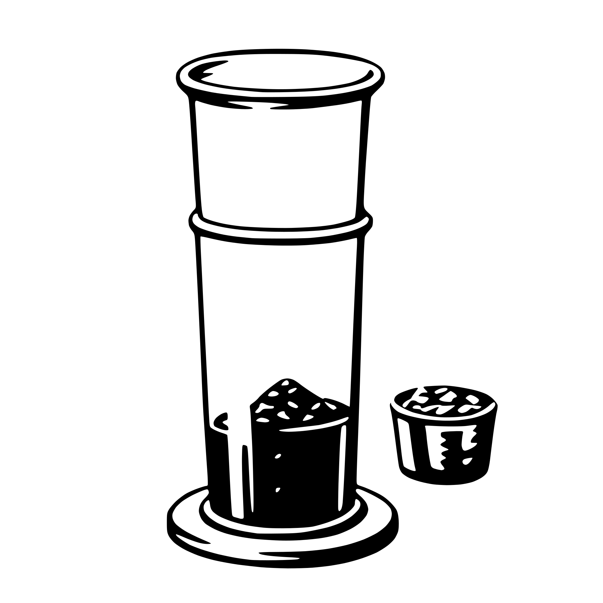 AI-generated SVG of a beaker