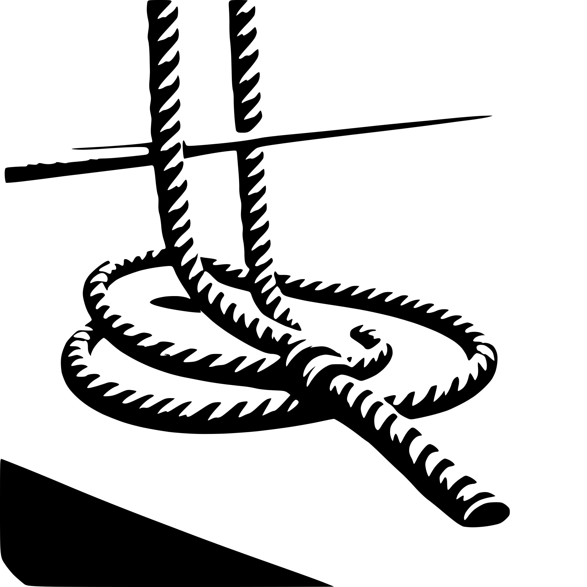 AI-generated SVG of 'a long rope'