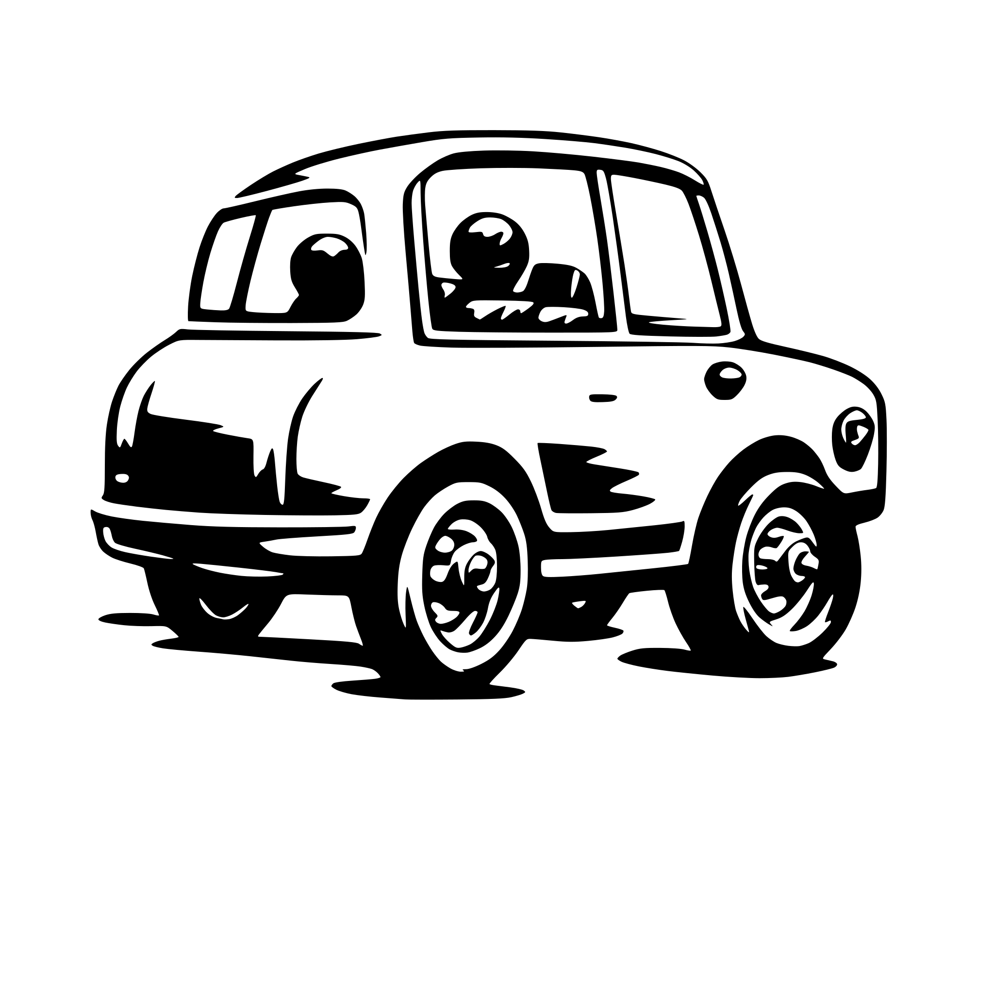 AI-generated SVG of a Simpli car like small kid draw