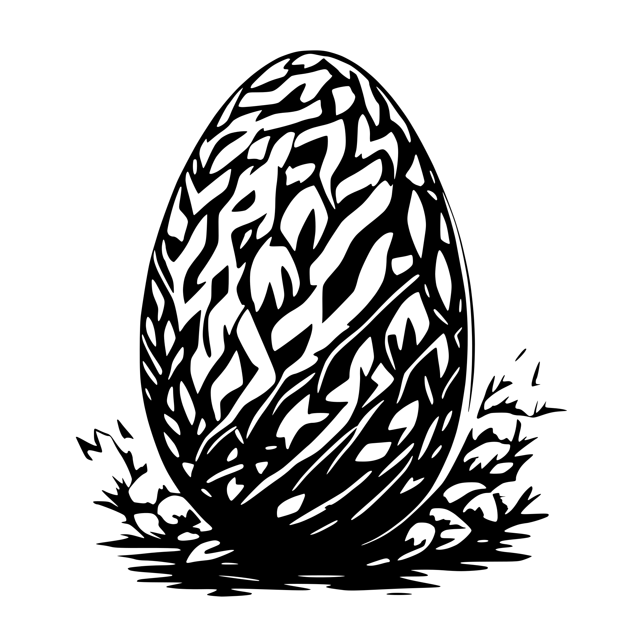 AI-generated SVG of a easter egg