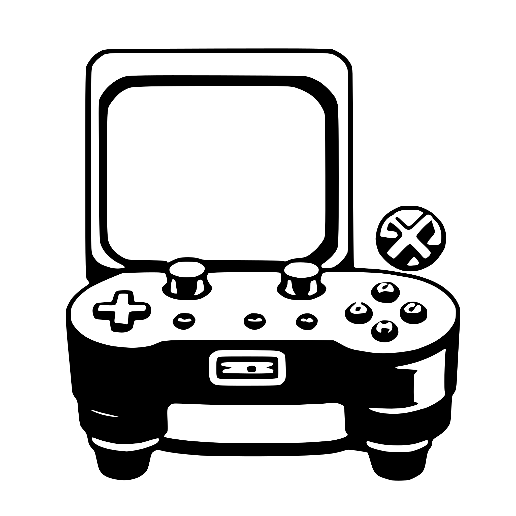 AI-generated SVG of a game console