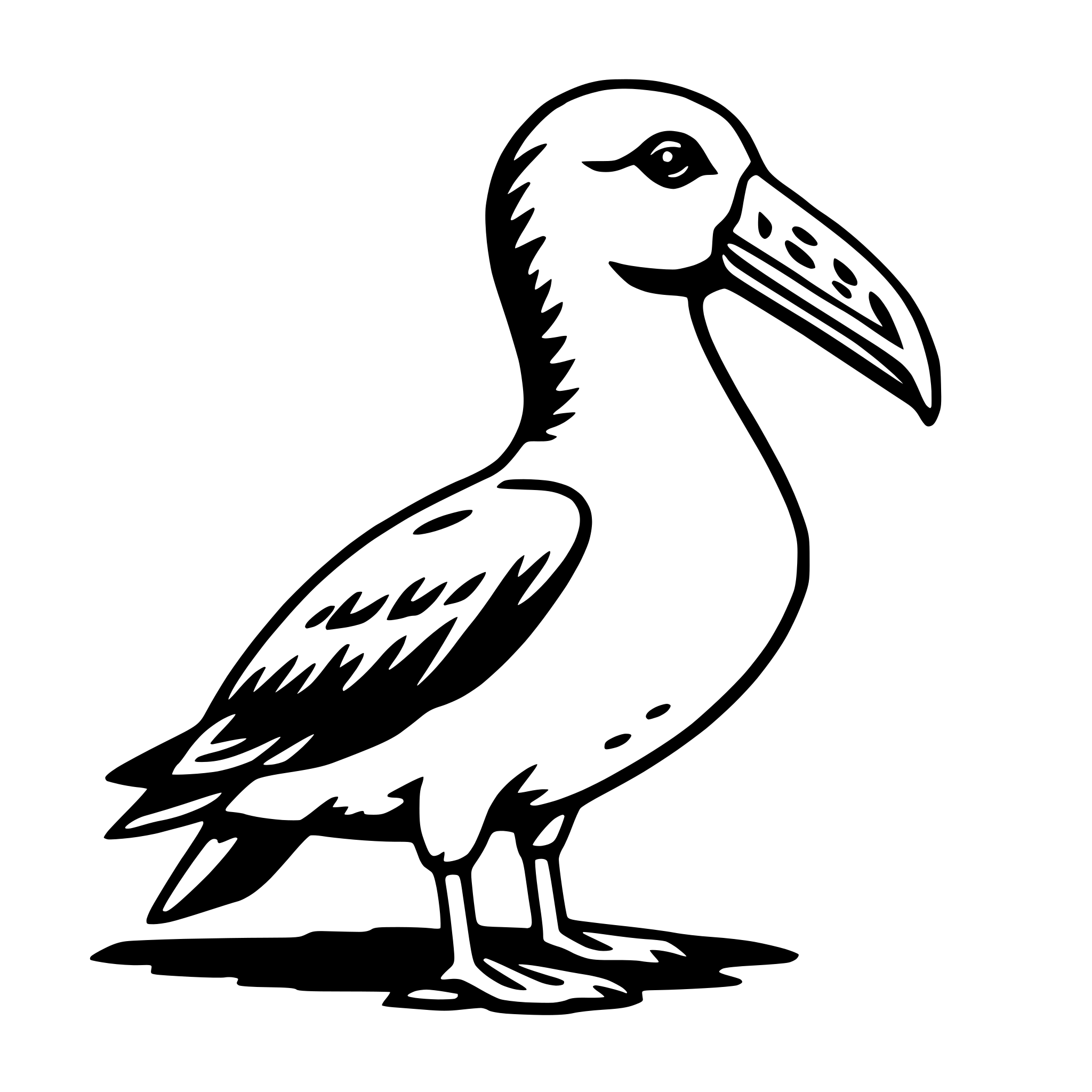 AI-generated SVG of a albatross