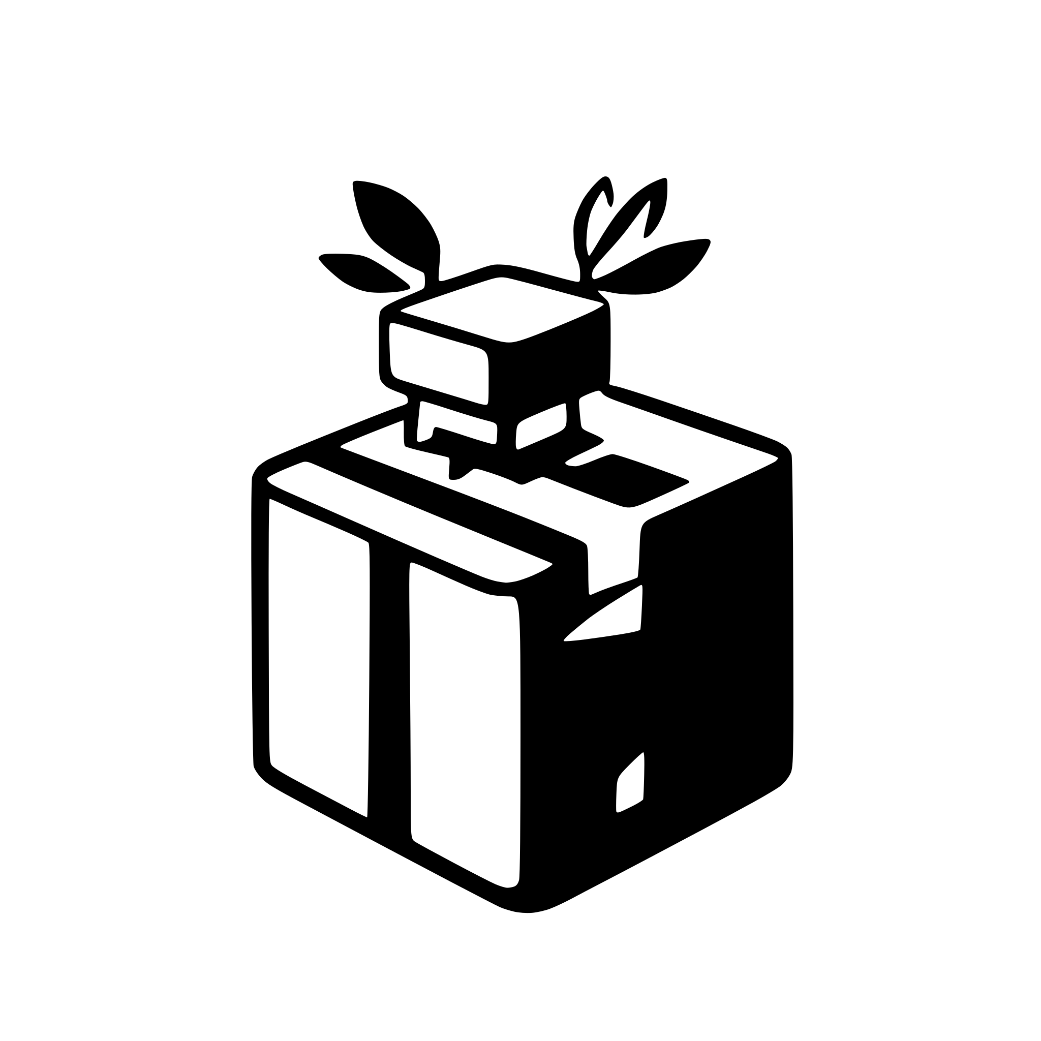 AI-generated SVG of a drone coming out of a box