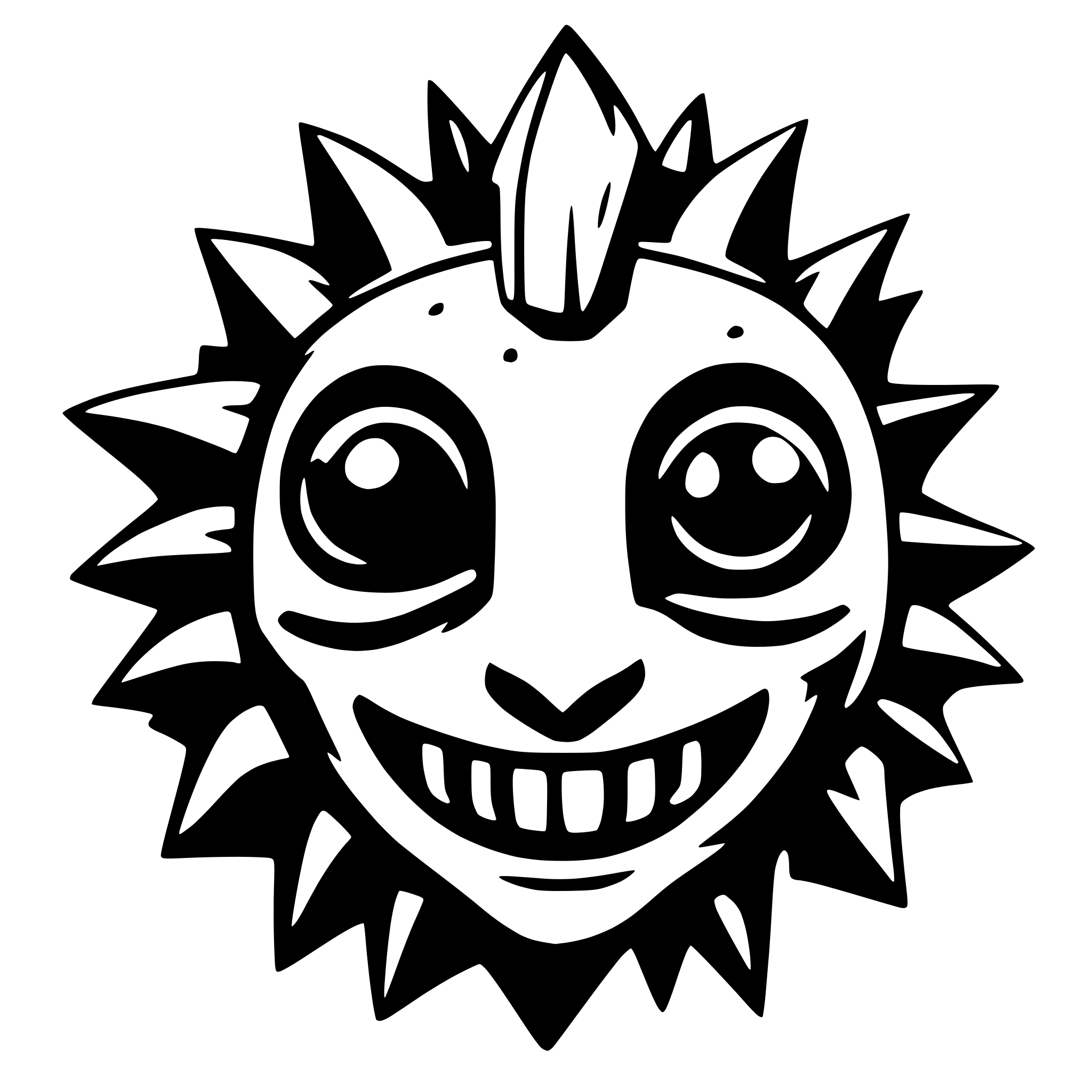 AI-generated SVG of a Dämon