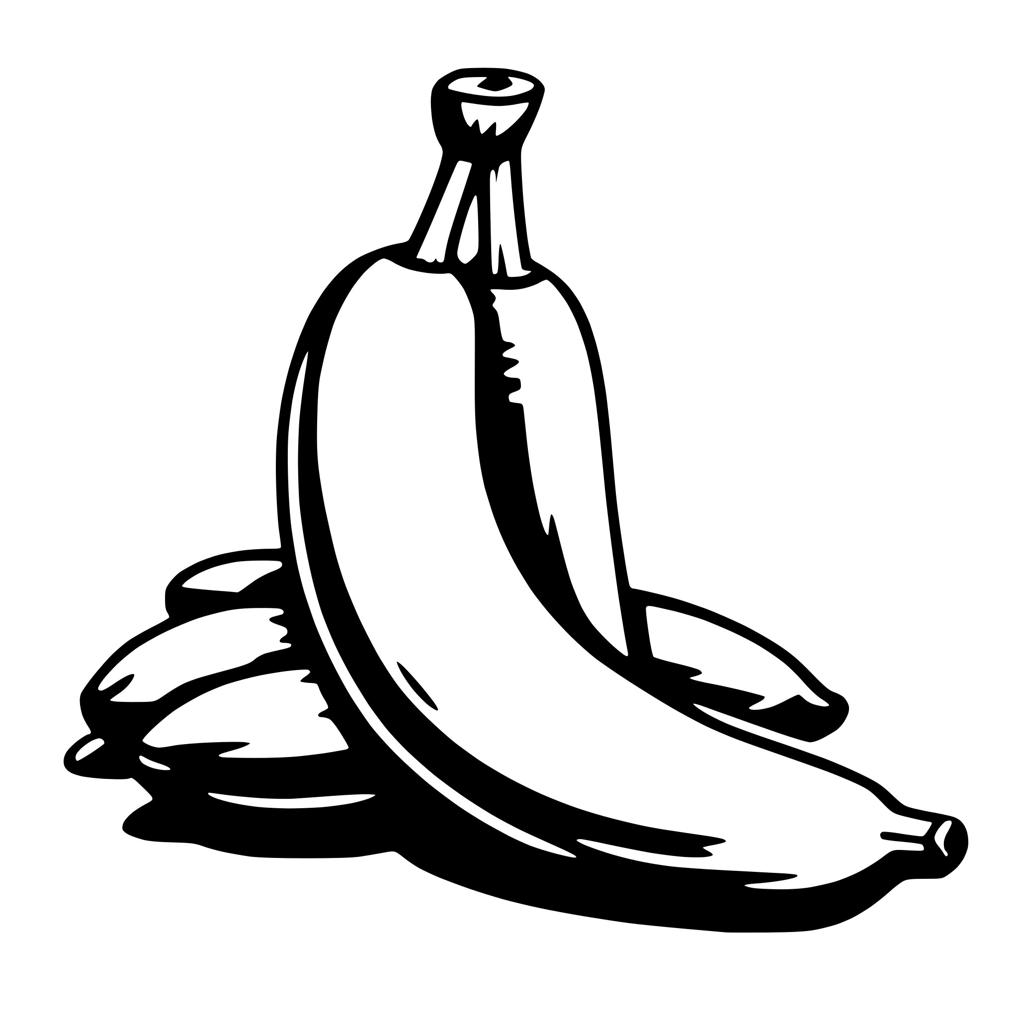 AI-generated SVG of a banana