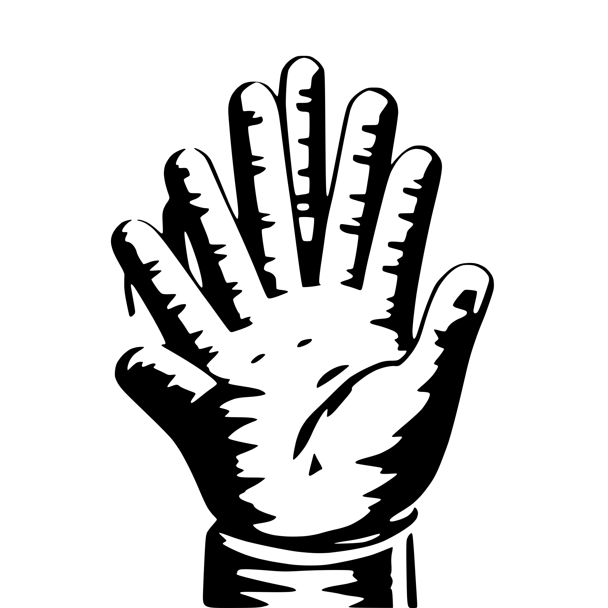 AI-generated SVG of 'A big hand holding two small hands'