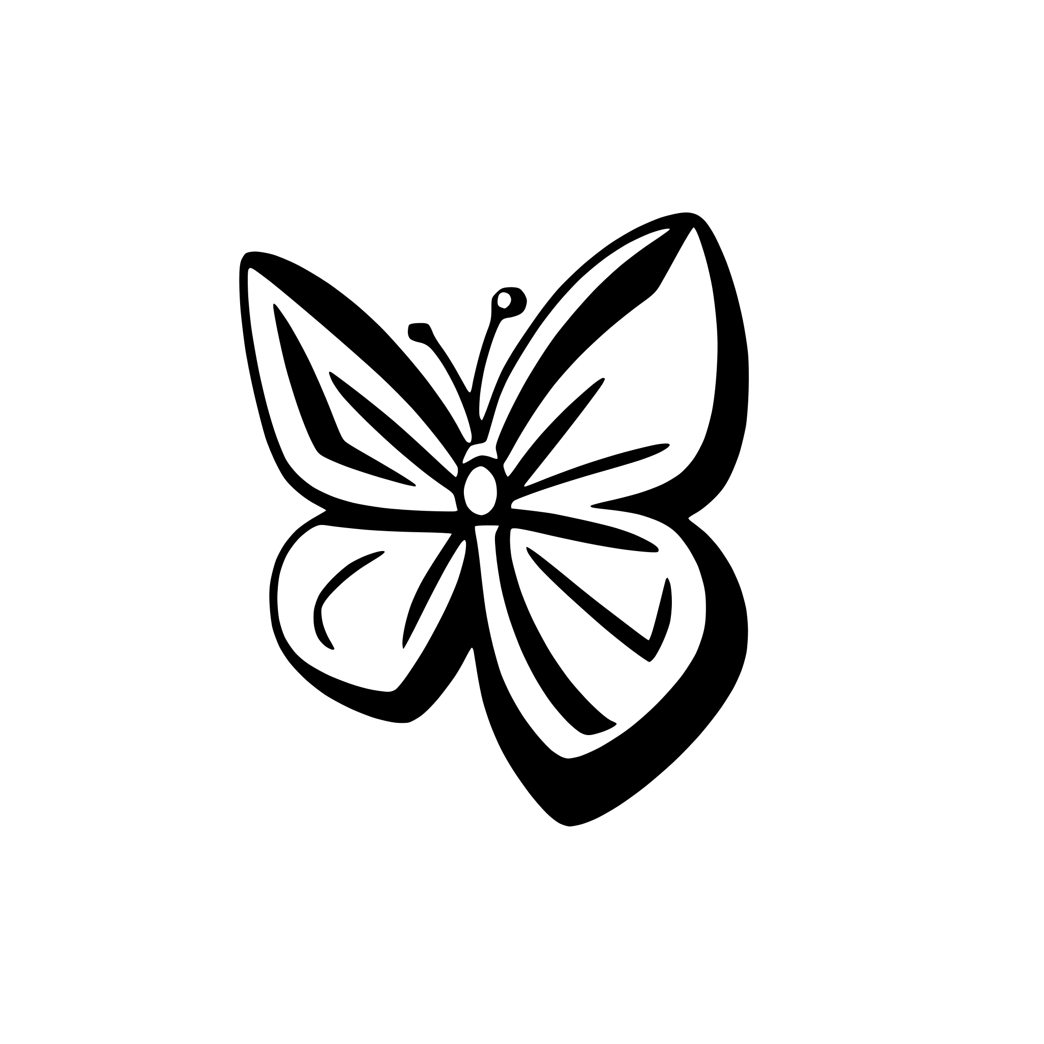 AI-generated SVG of a butterfly