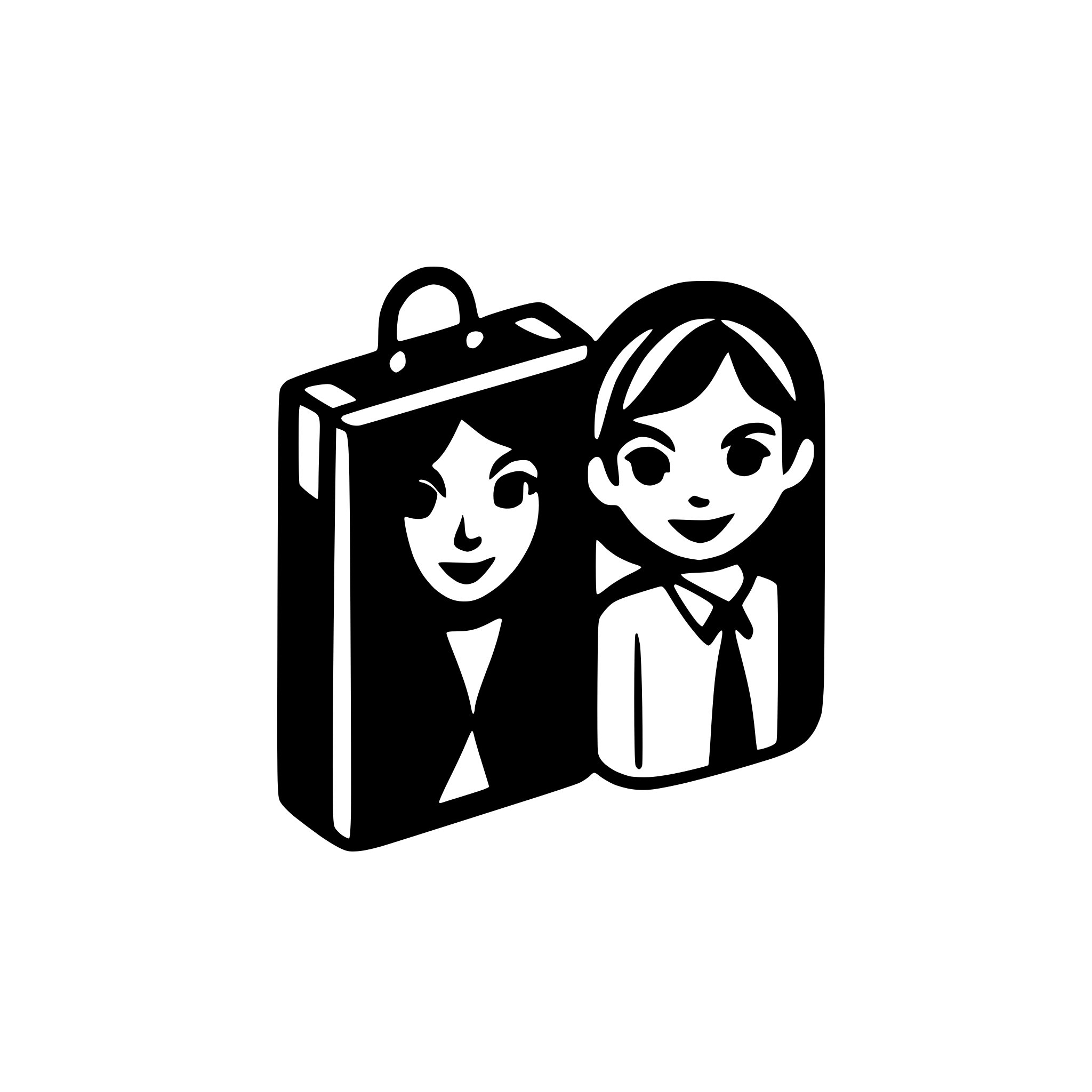 AI-generated SVG of a icon notebook two persons