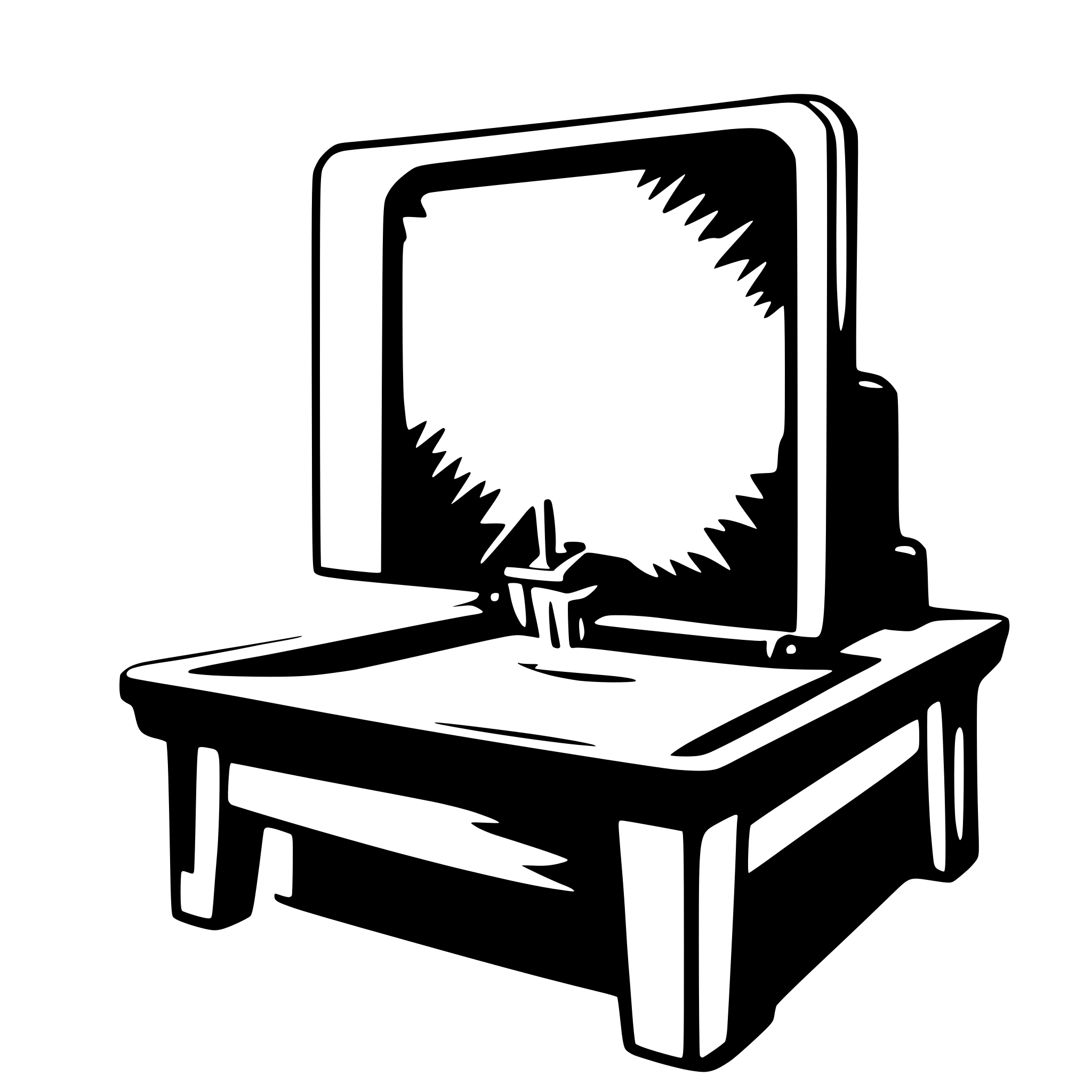 AI-generated SVG of 'screen printing'