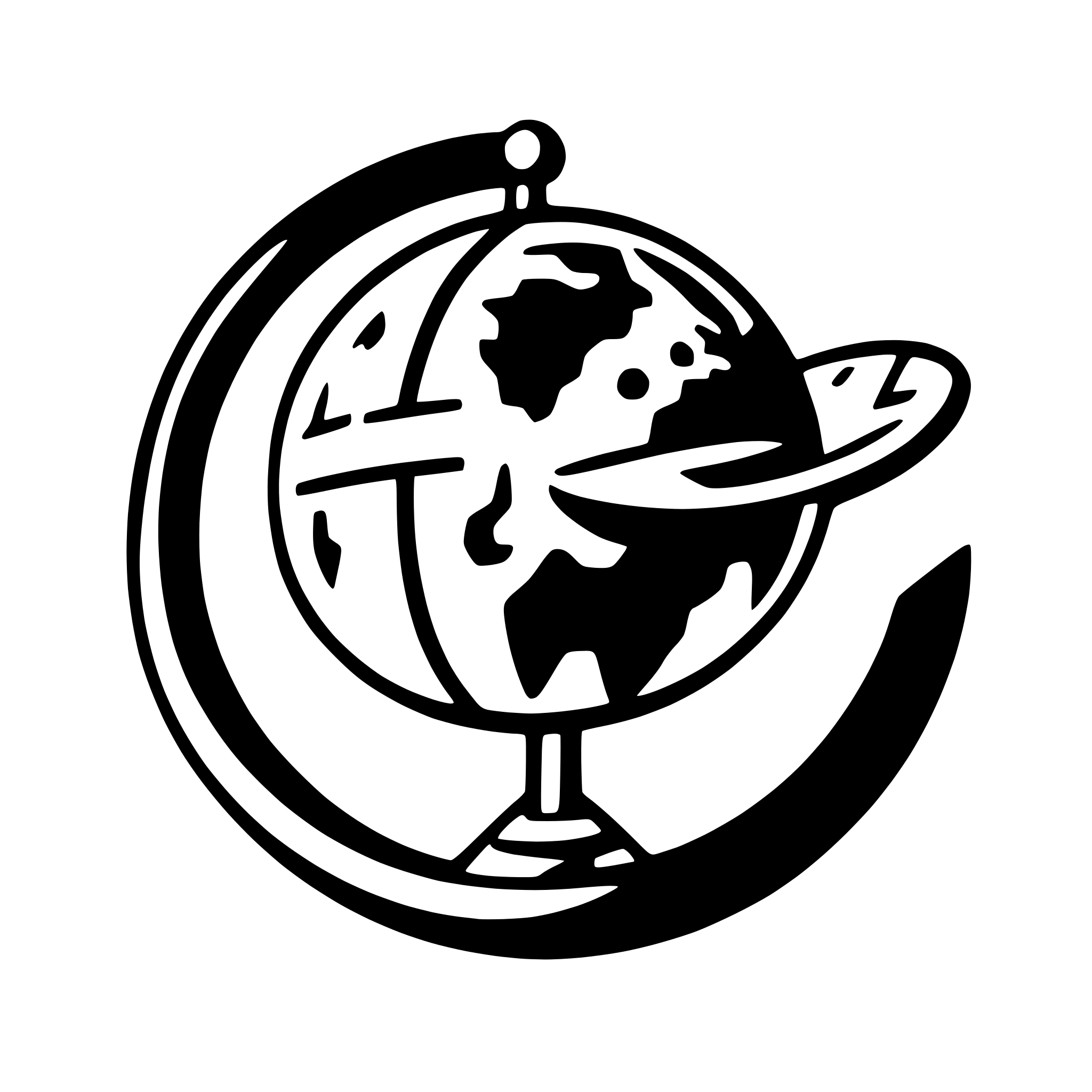 AI-generated SVG of 'satellite orbiting earth'