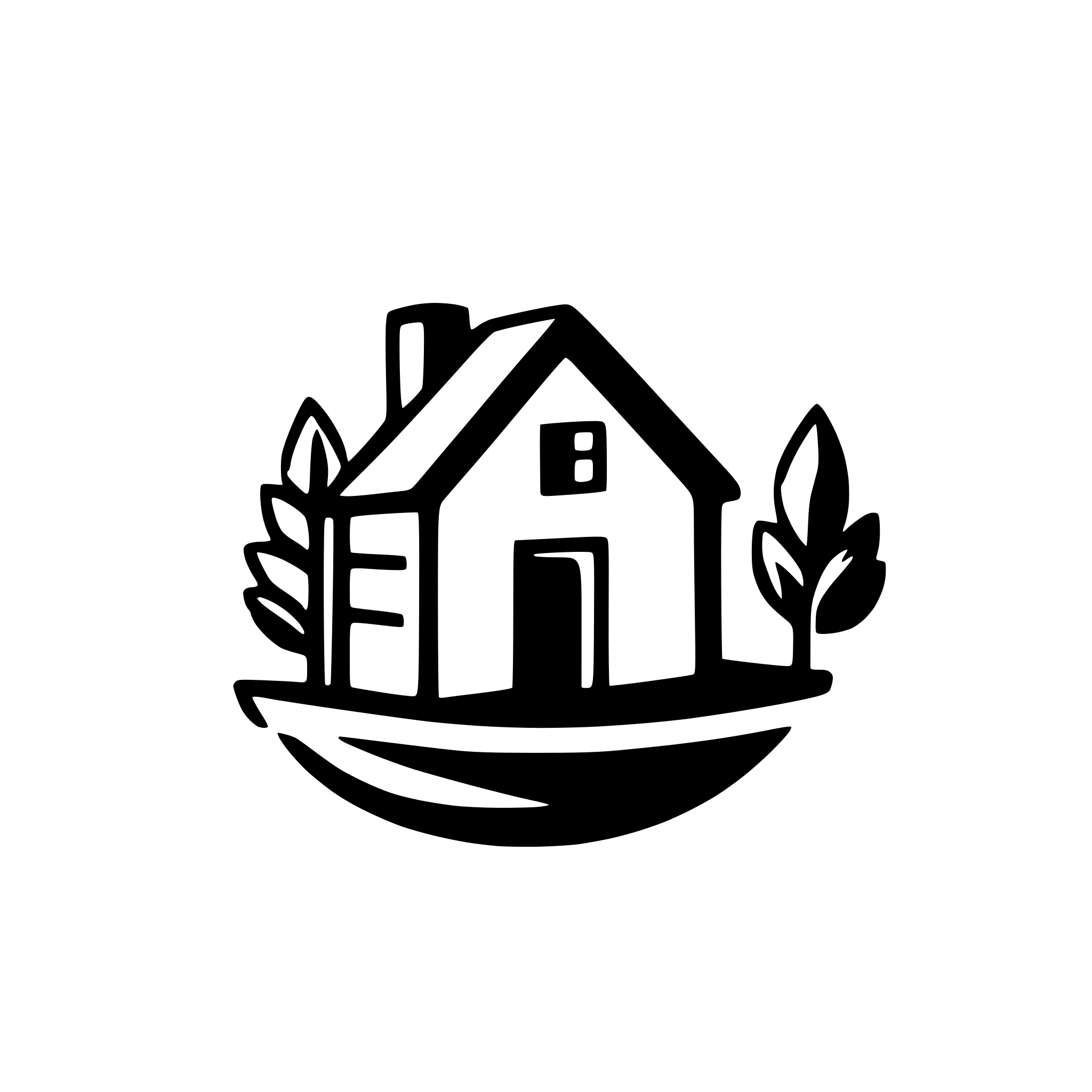 AI-generated SVG of '"Create a logo for an Instagram profile focused on country houses, with natural colors, rustic font and icons that refer to the tranquility of the countryside. The design must be simple, yet attractive and professional."'