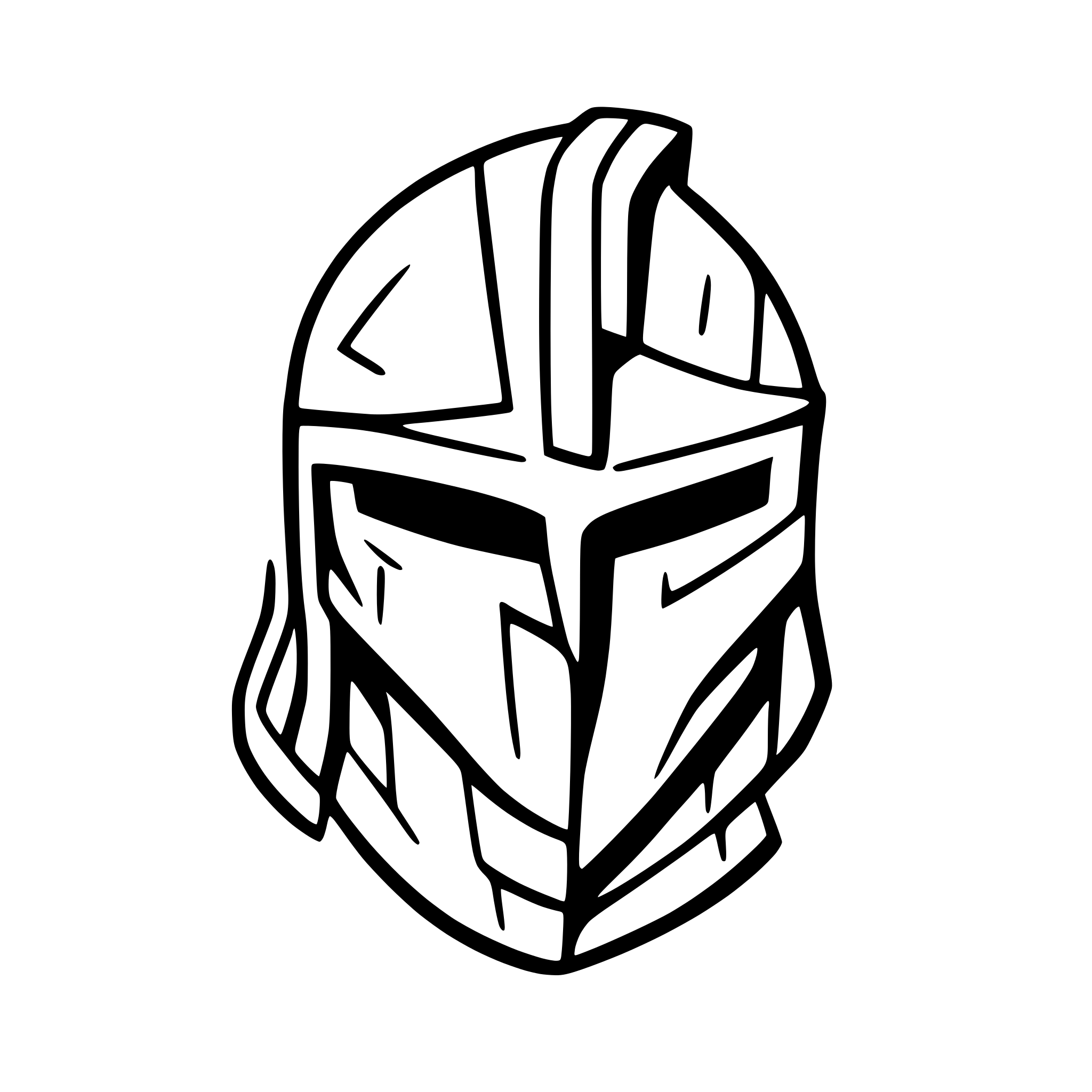 AI-generated SVG of a A spartan helmet, front view and simple.