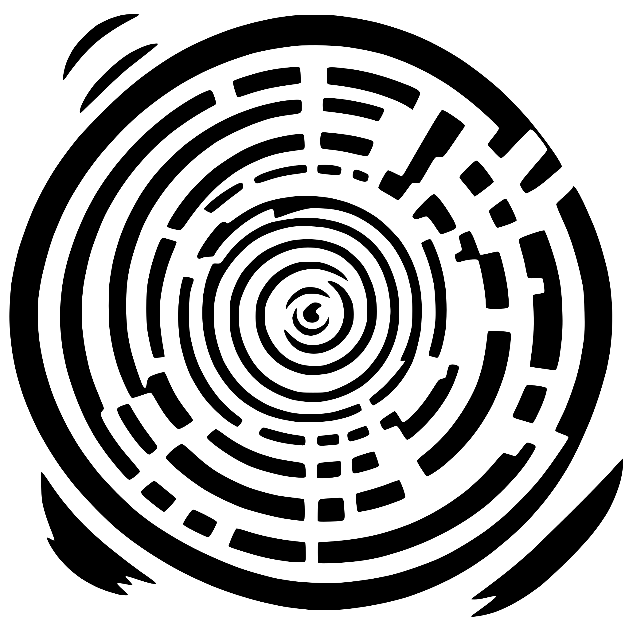 AI-generated SVG of 'concentric circles'