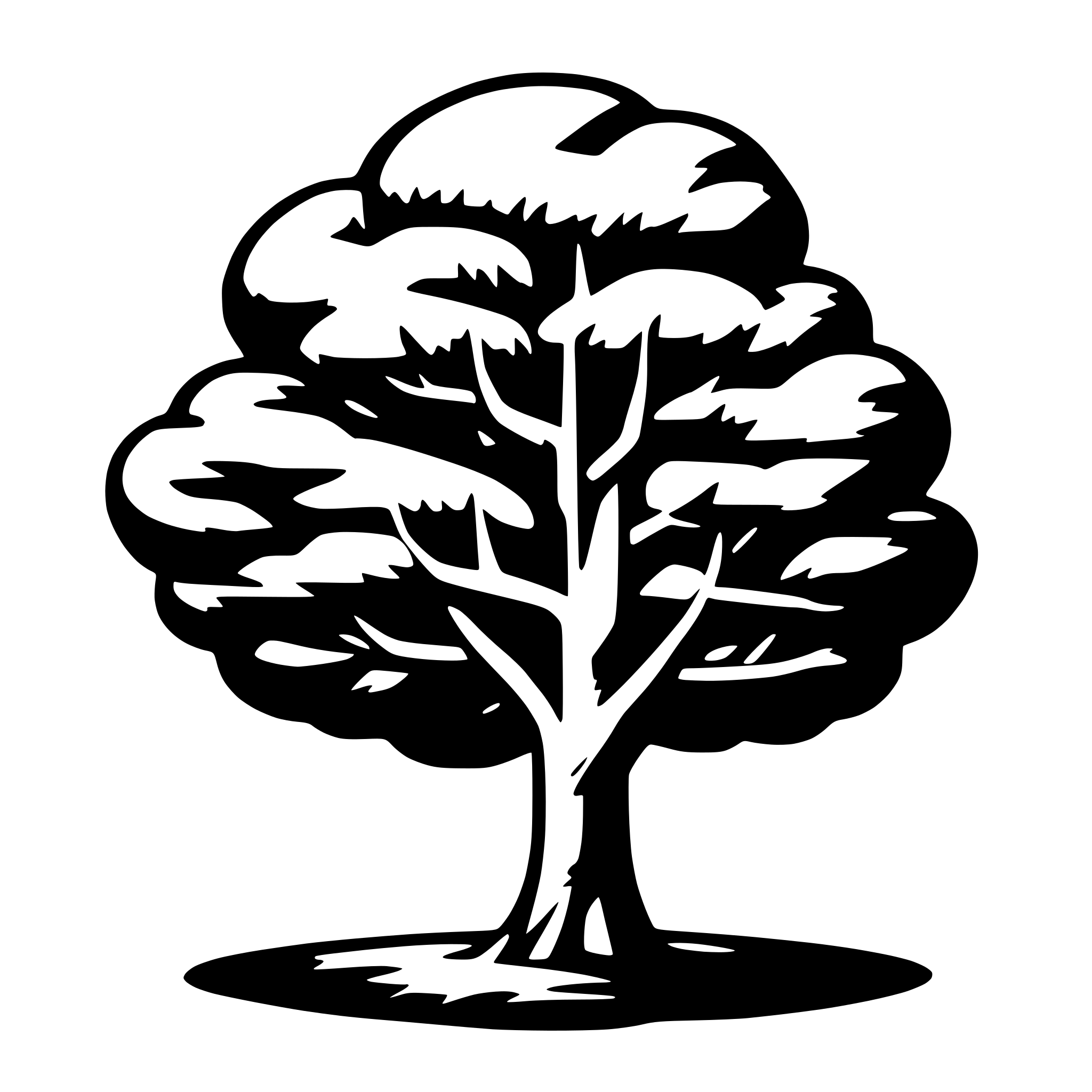 AI-generated SVG of a tree