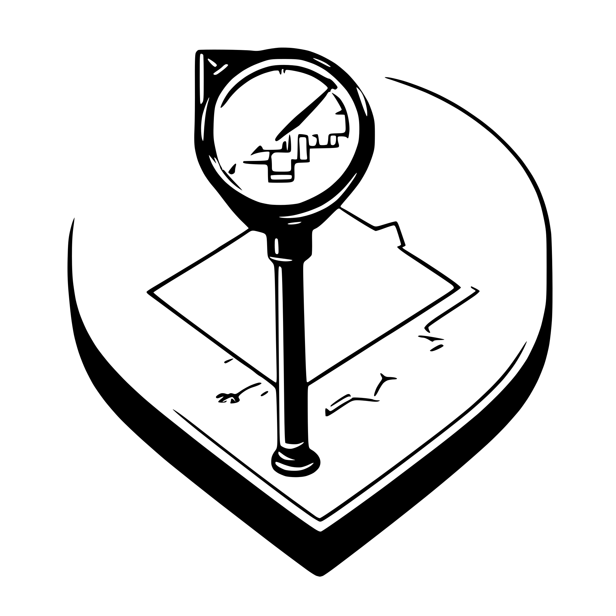 AI-generated SVG of a أنظمة تحديد المواقع GPS