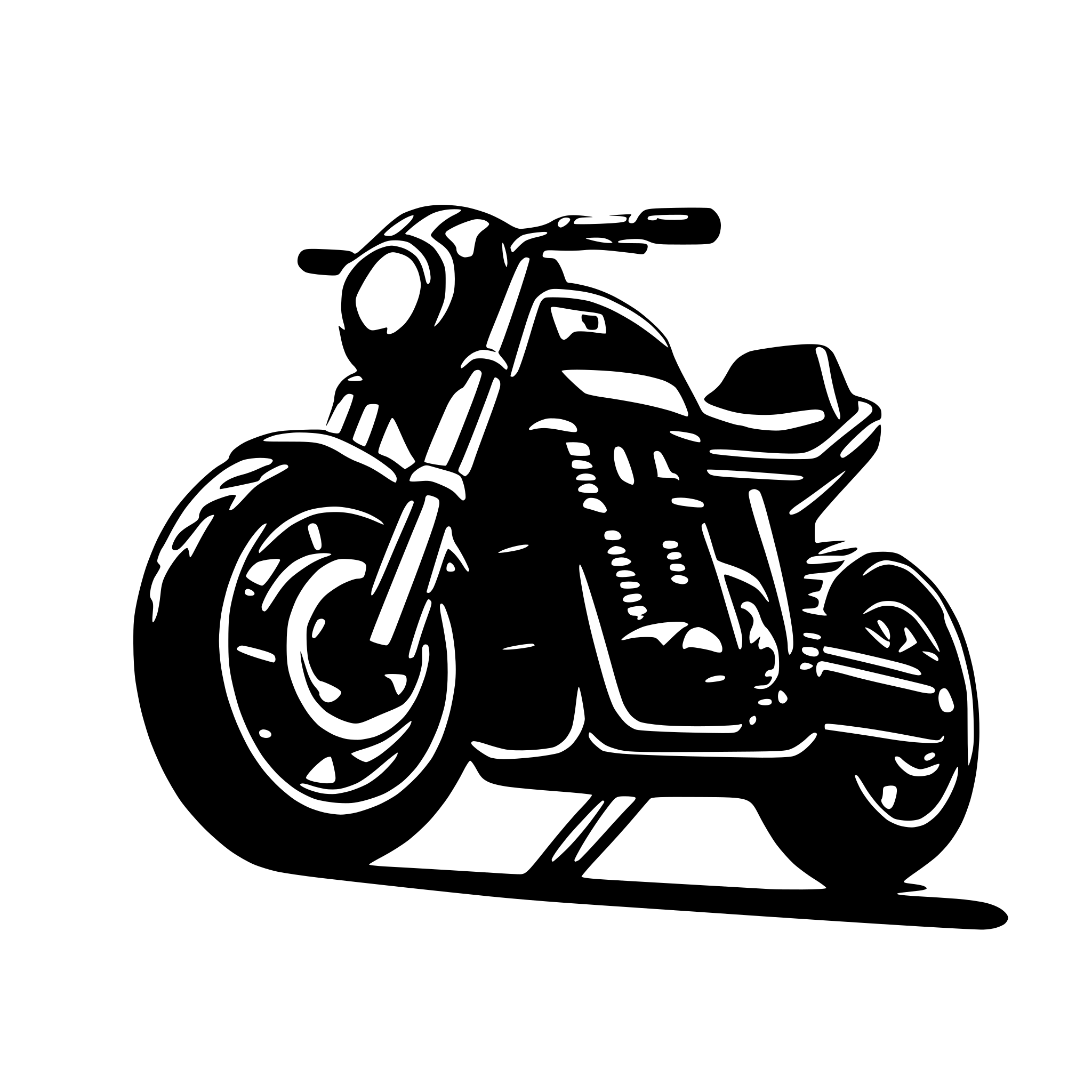 AI-generated SVG of 'Yamaha RX King'
