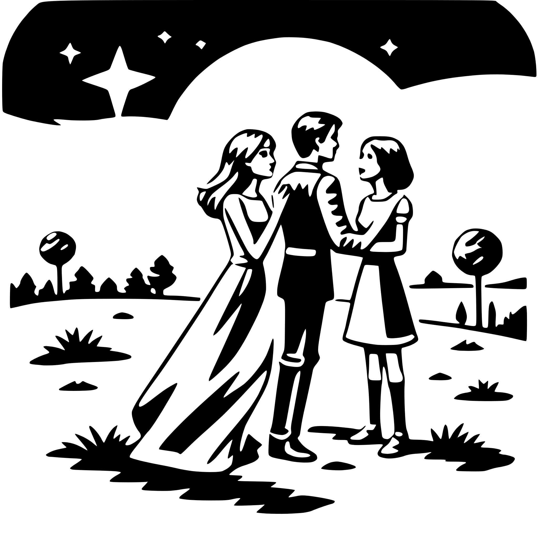 AI-generated SVG of 'stargazing lovers'