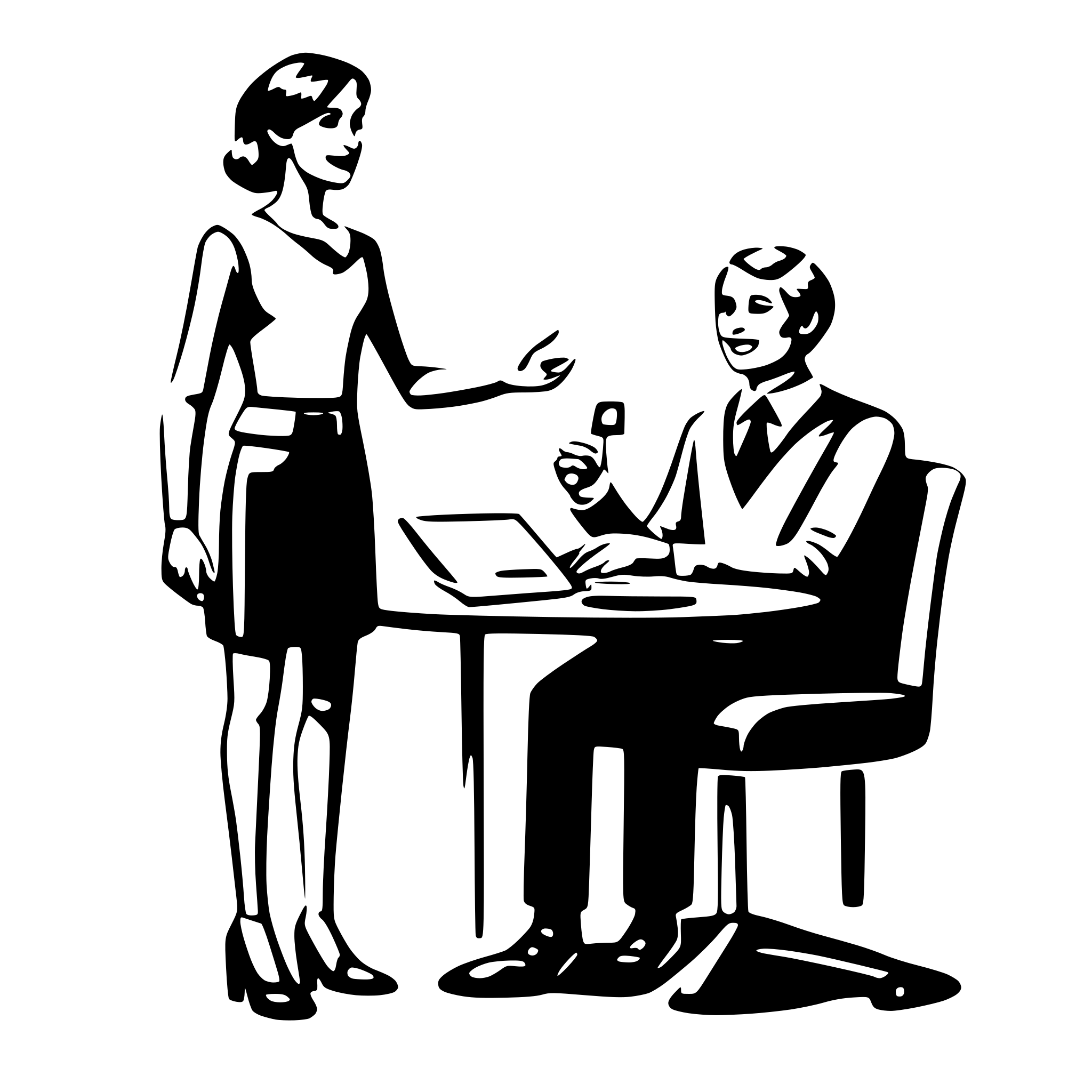 AI-generated SVG of 'relation to client'