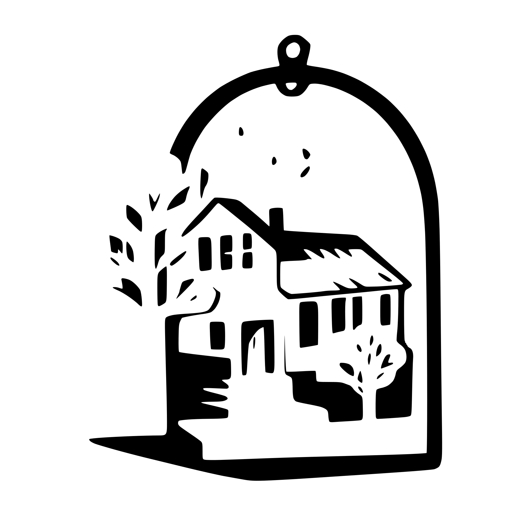 AI-generated SVG of a home