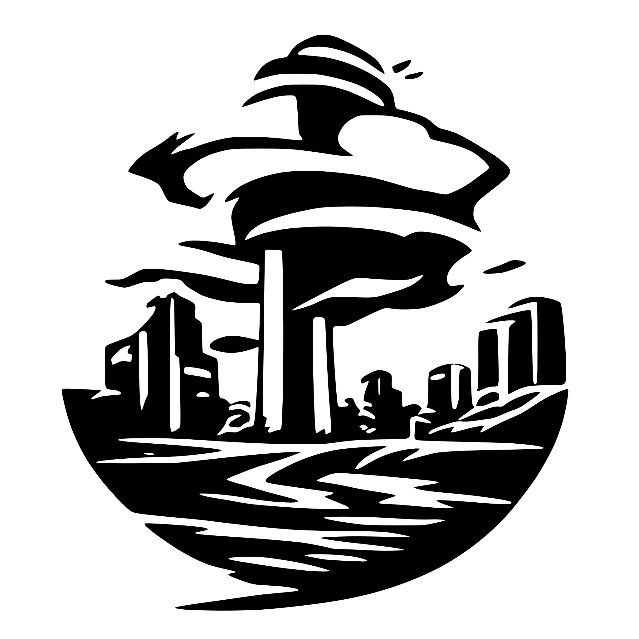 AI-generated SVG of 'a stylish tornado logo'