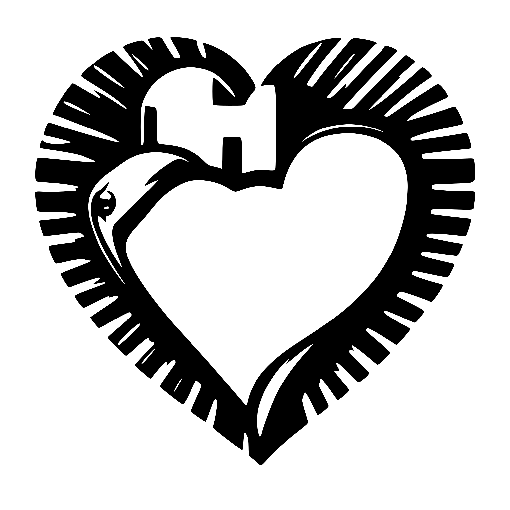 AI-generated SVG of a heart shape and h