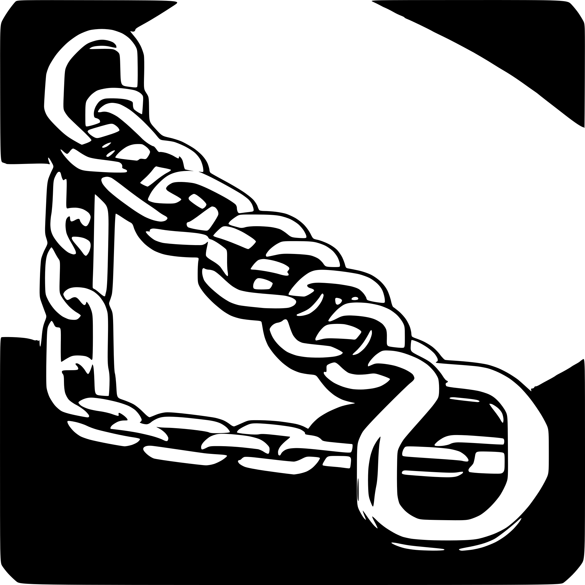 AI-generated SVG of 'A stylized, broken chain link with one link brightly colored, set against a dark background. Style: vector, bold lines, minimal color palette.'
