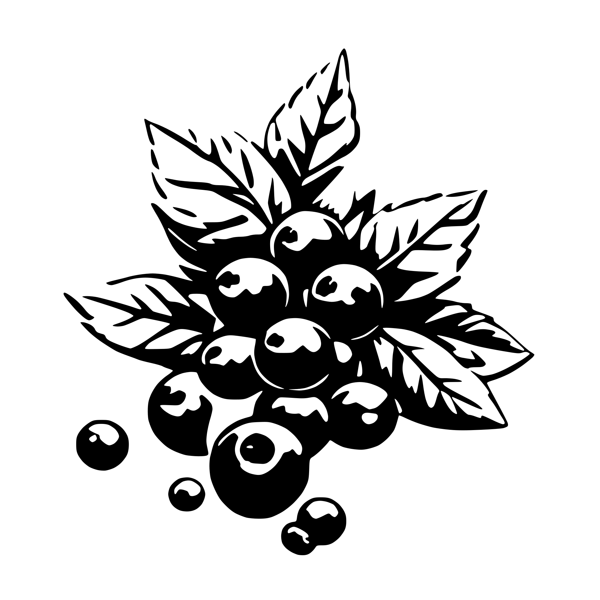 AI-generated SVG of a winter berry