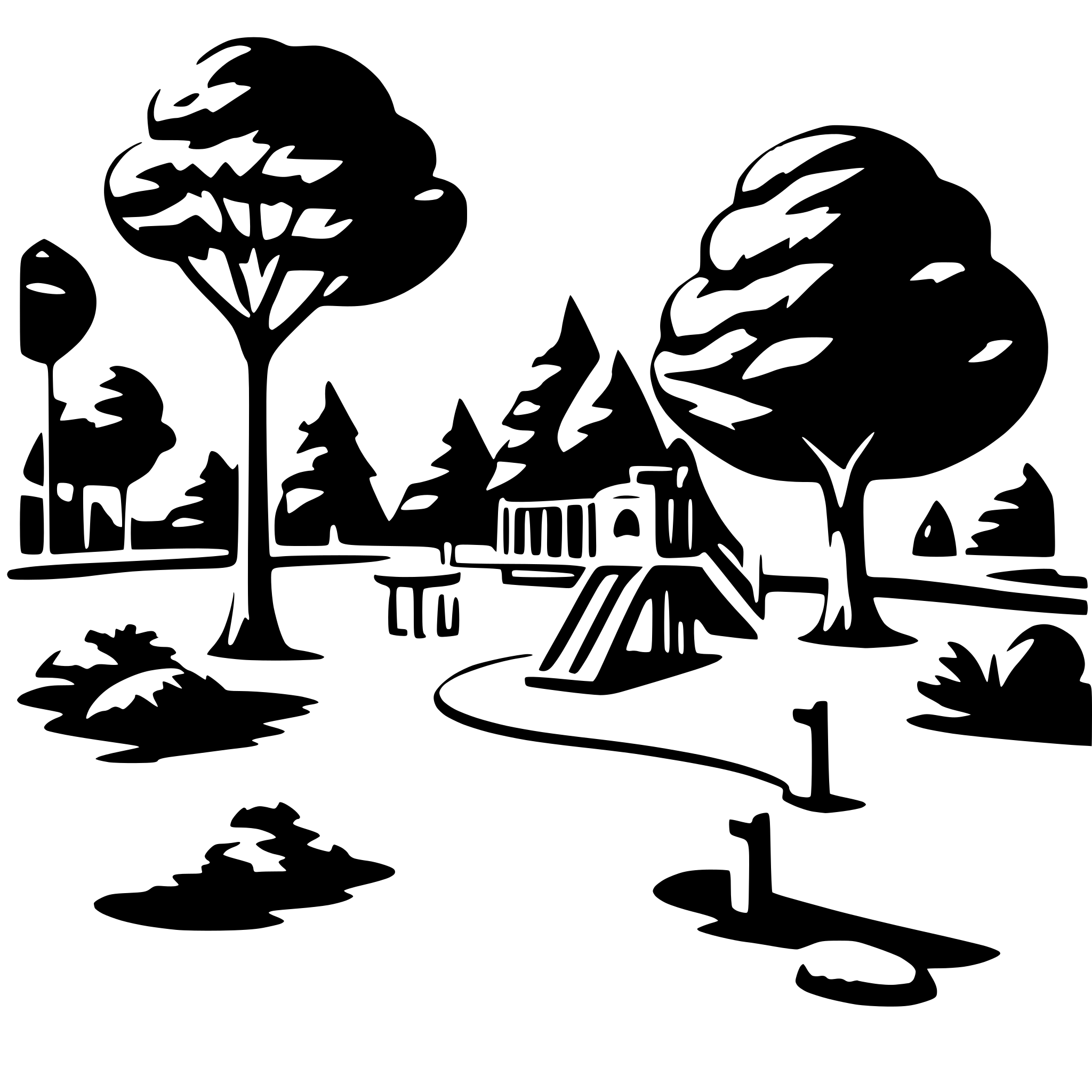 AI-generated SVG of 'park with a playground'
