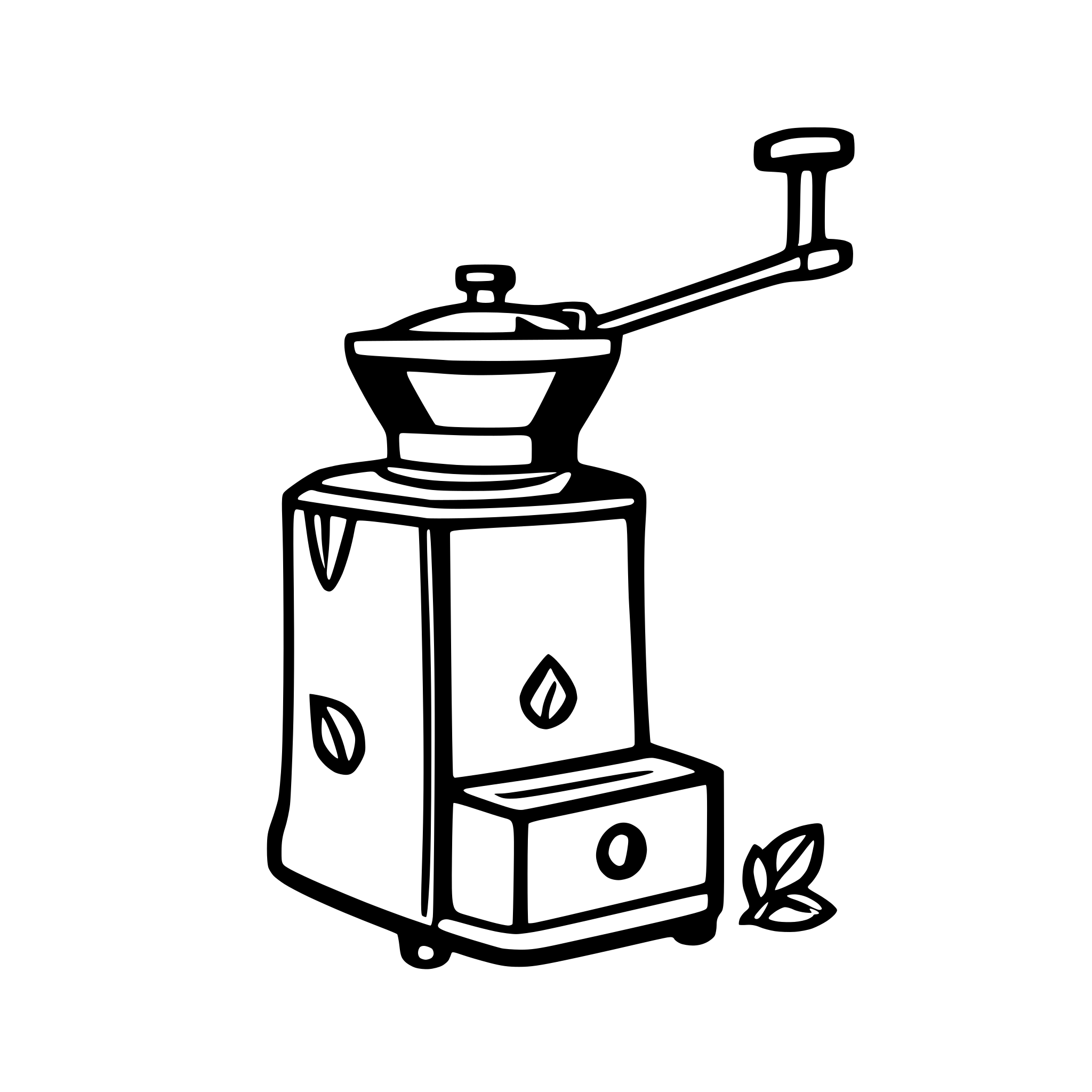 AI-generated SVG of 'modern coffee grinder'