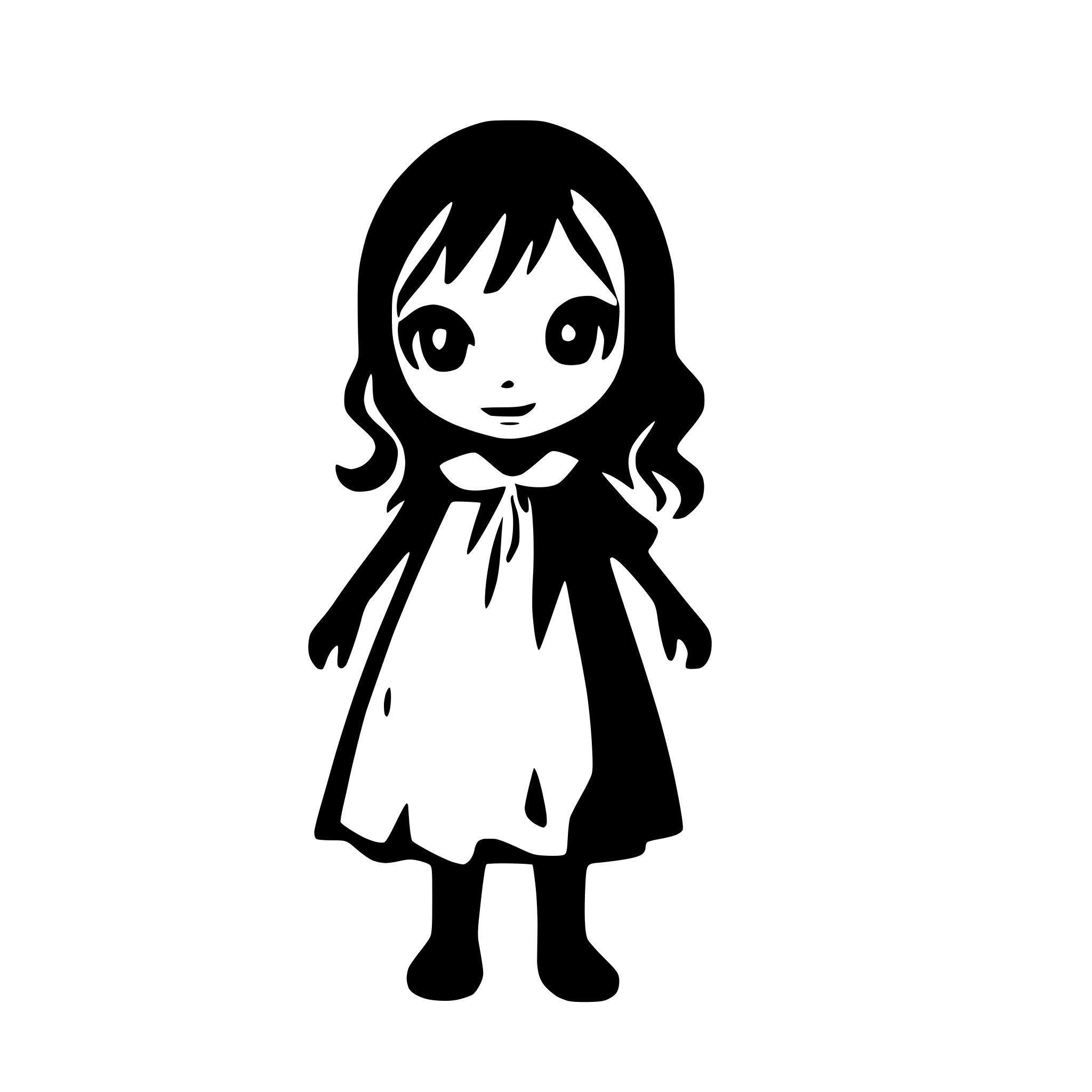 AI-generated SVG of 'a litle ghost'