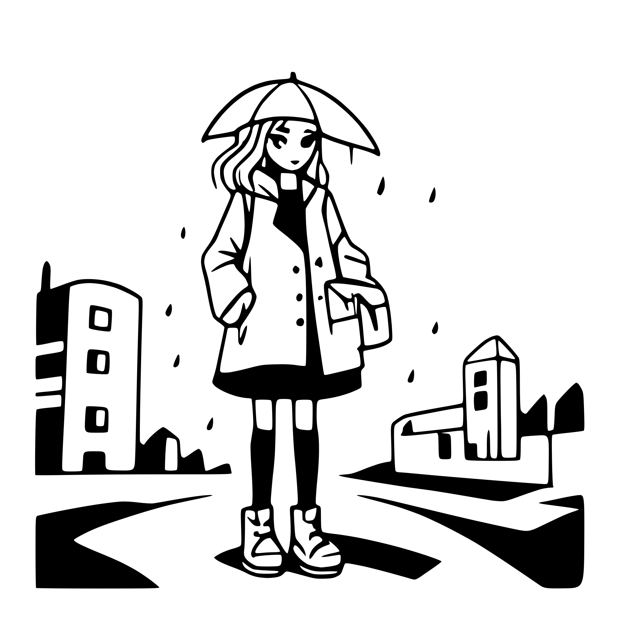 AI-generated SVG of 'stormy weather with flash'