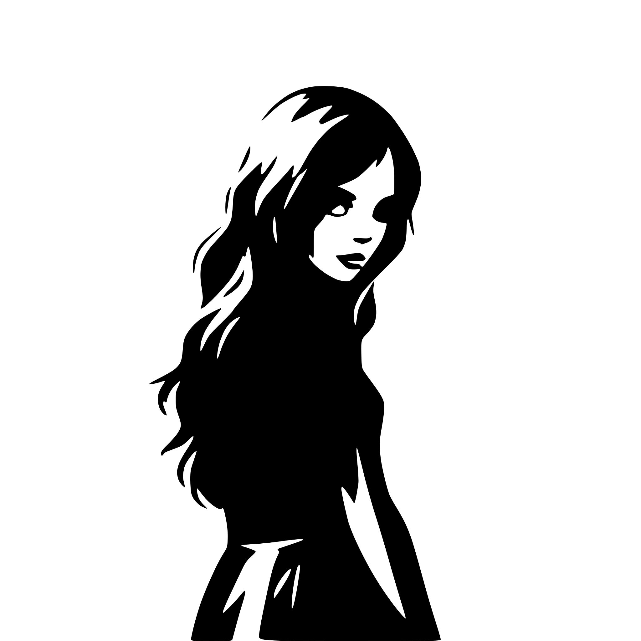 AI-generated SVG of 'Cool girl'