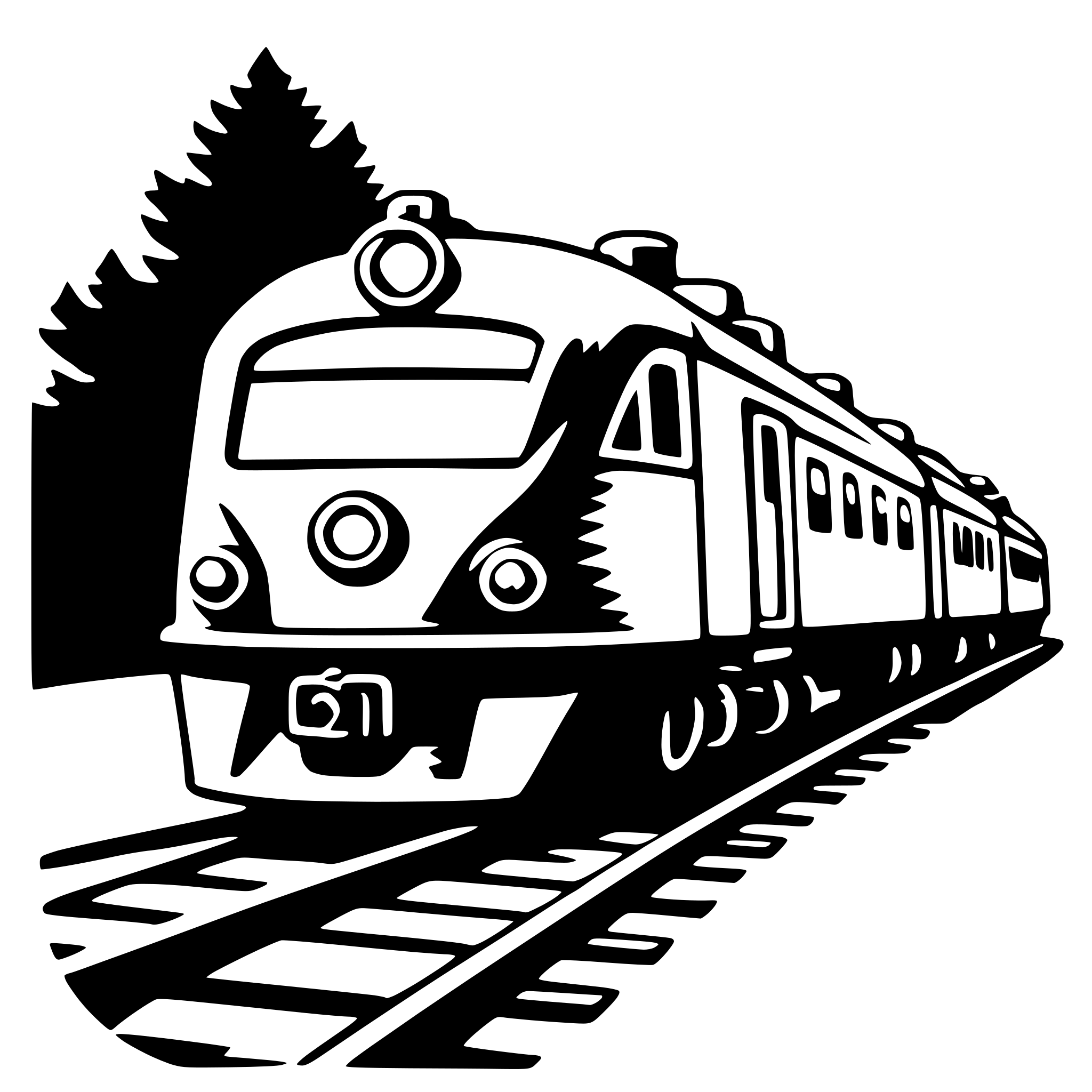 AI-generated SVG of 'train'