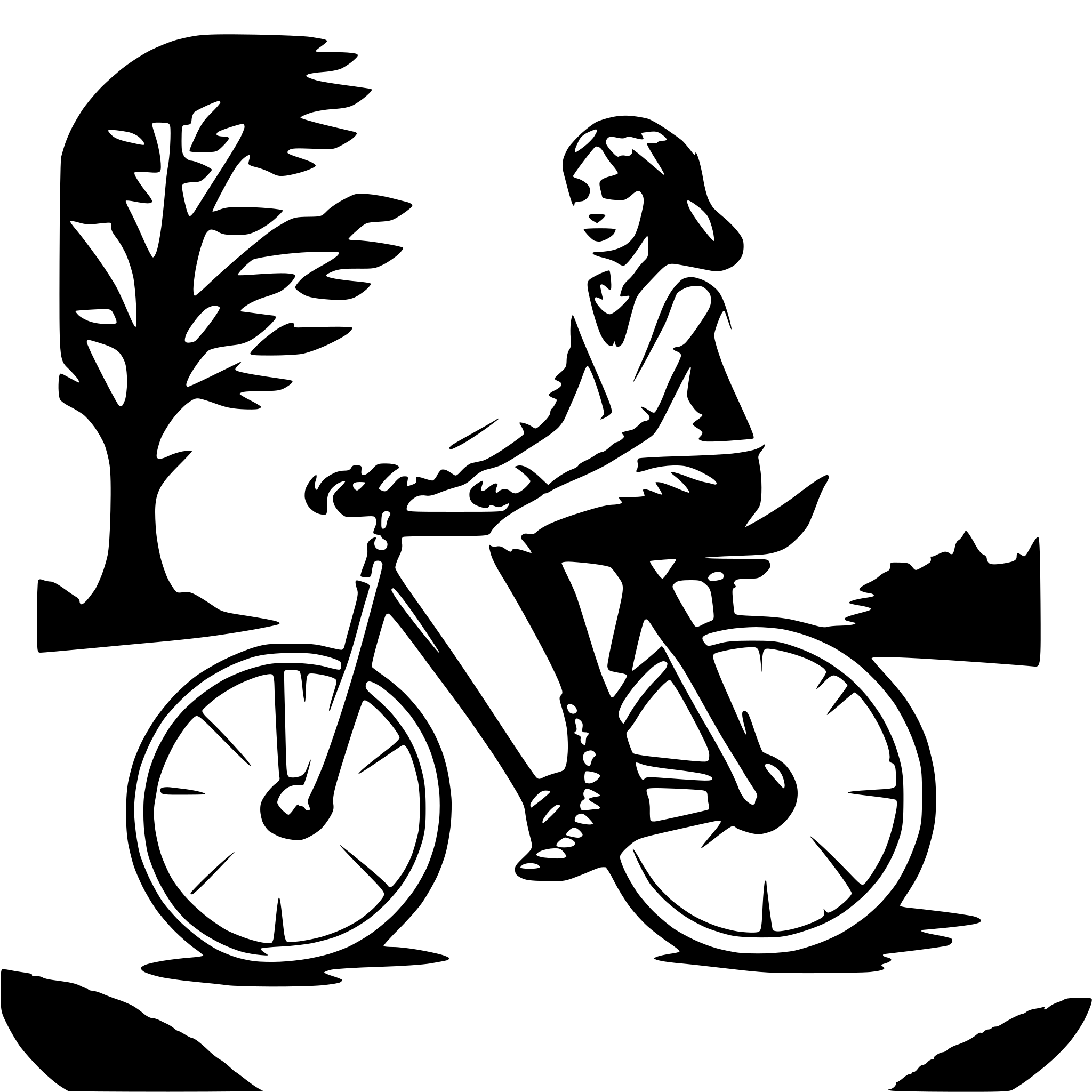 AI-generated SVG of 'A cycle with person hurriding'
