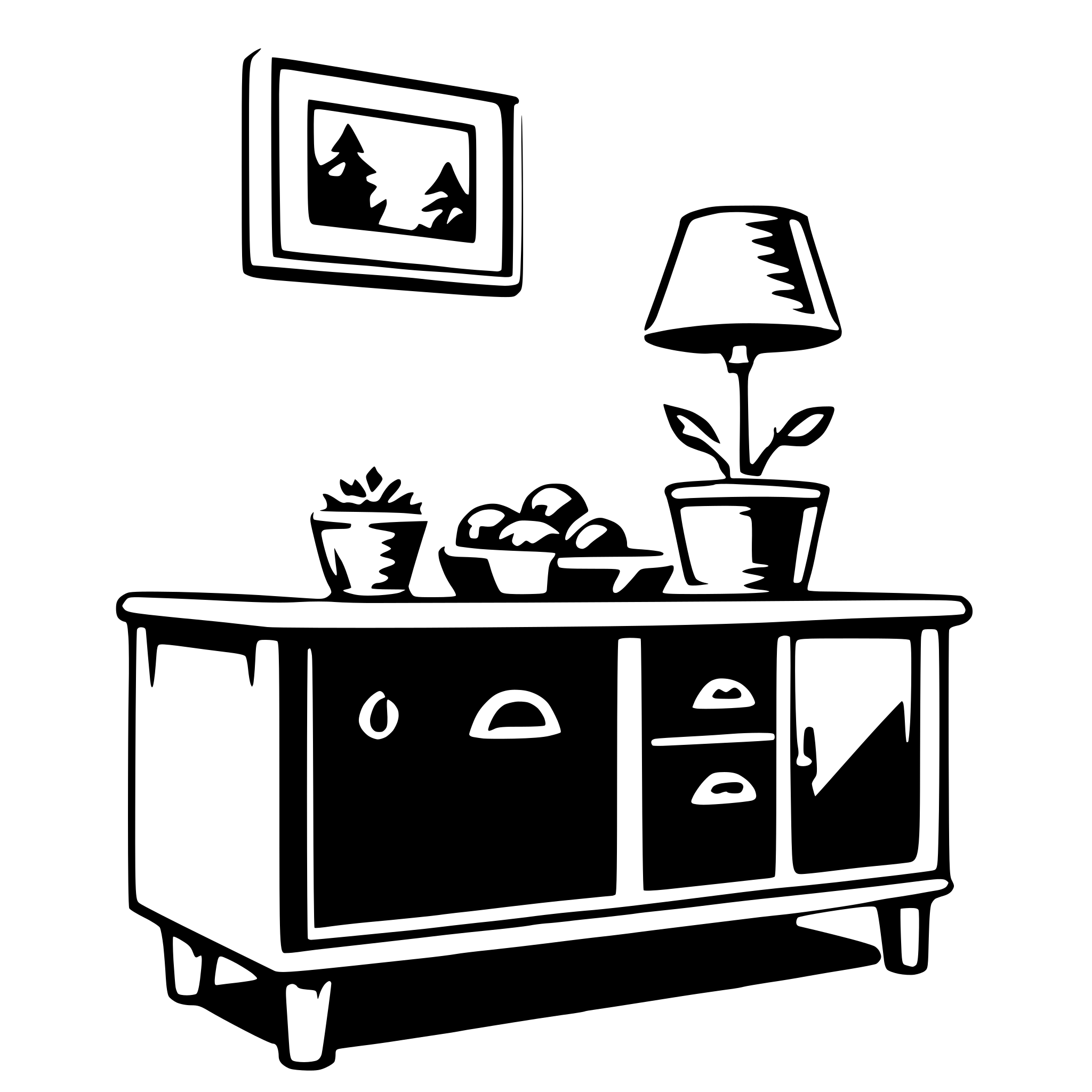 AI-generated SVG of 'sideboard'