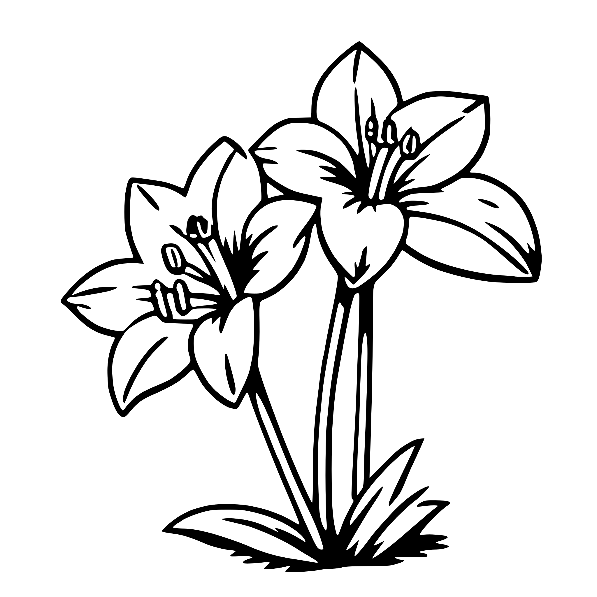 AI-generated SVG of 'amaryllis'