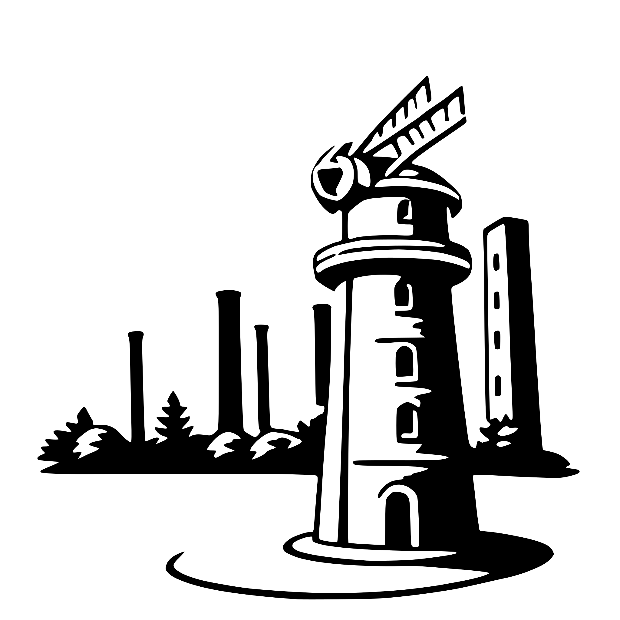 AI-generated SVG of a derrick