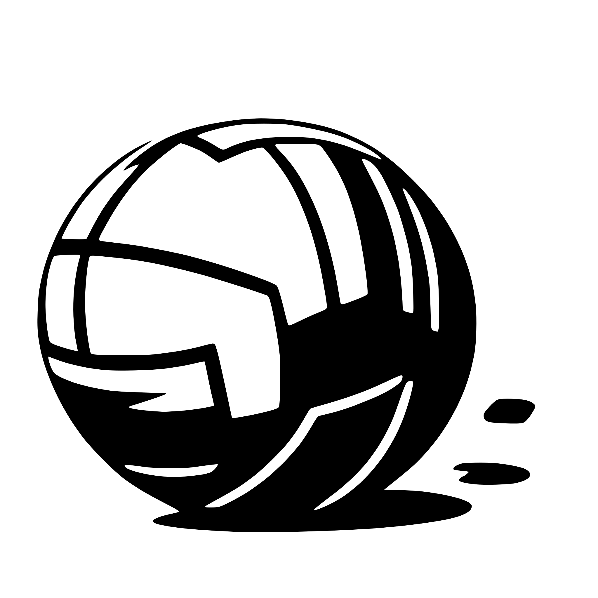 AI-generated SVG of a volleyball
