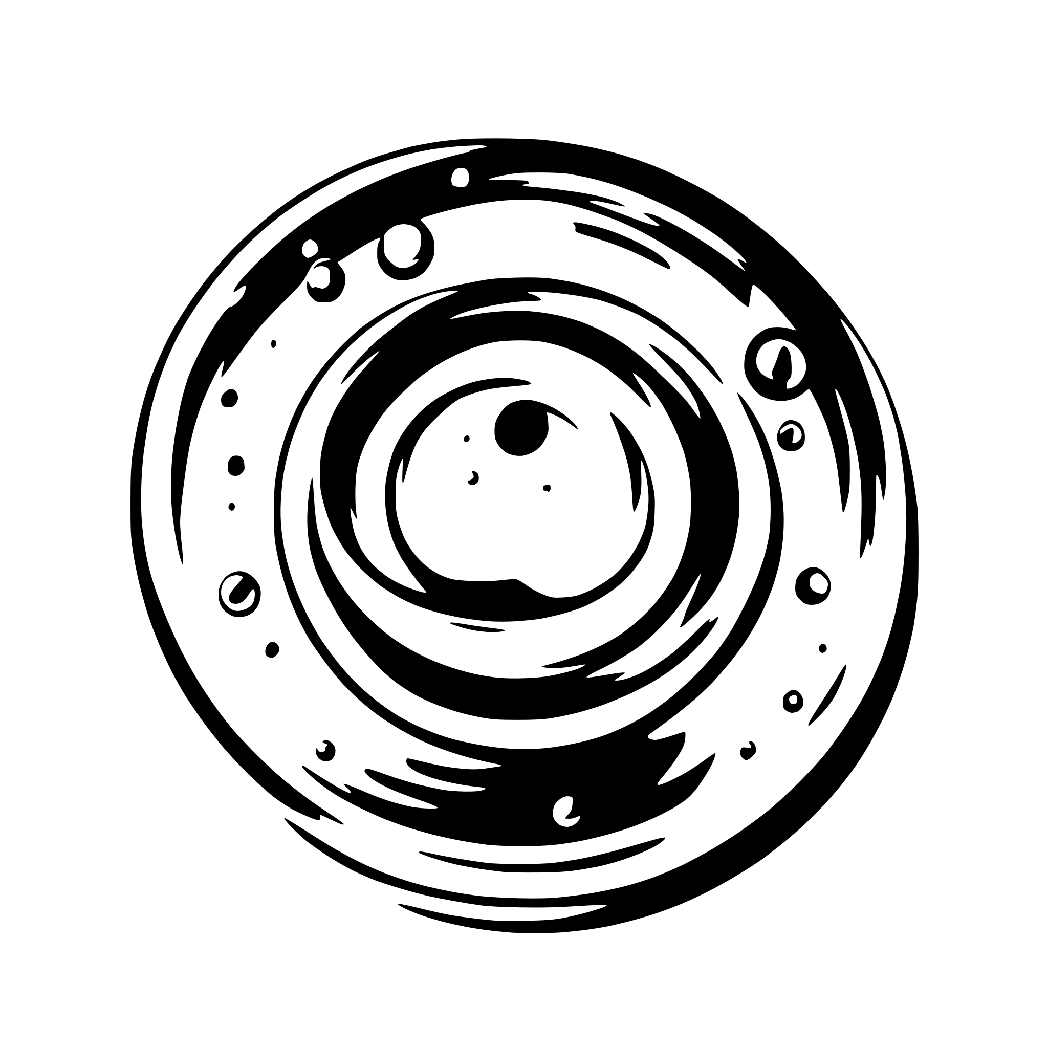AI-generated SVG of 'Vibe Planets with rings'