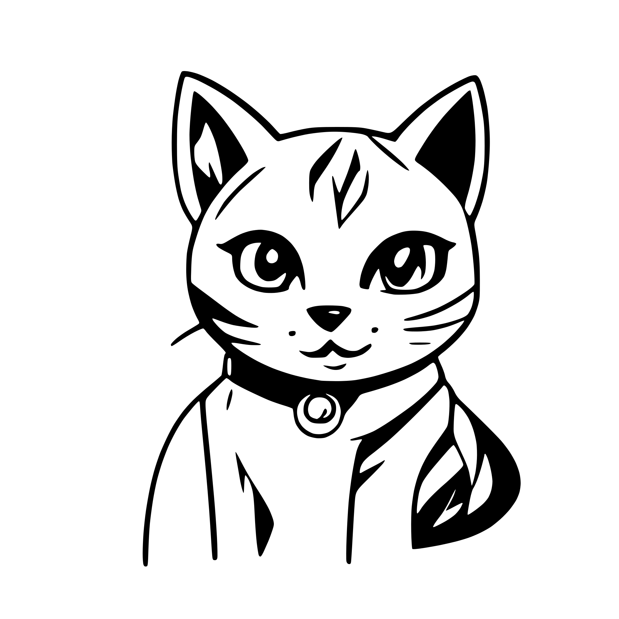 AI-generated SVG of a cat