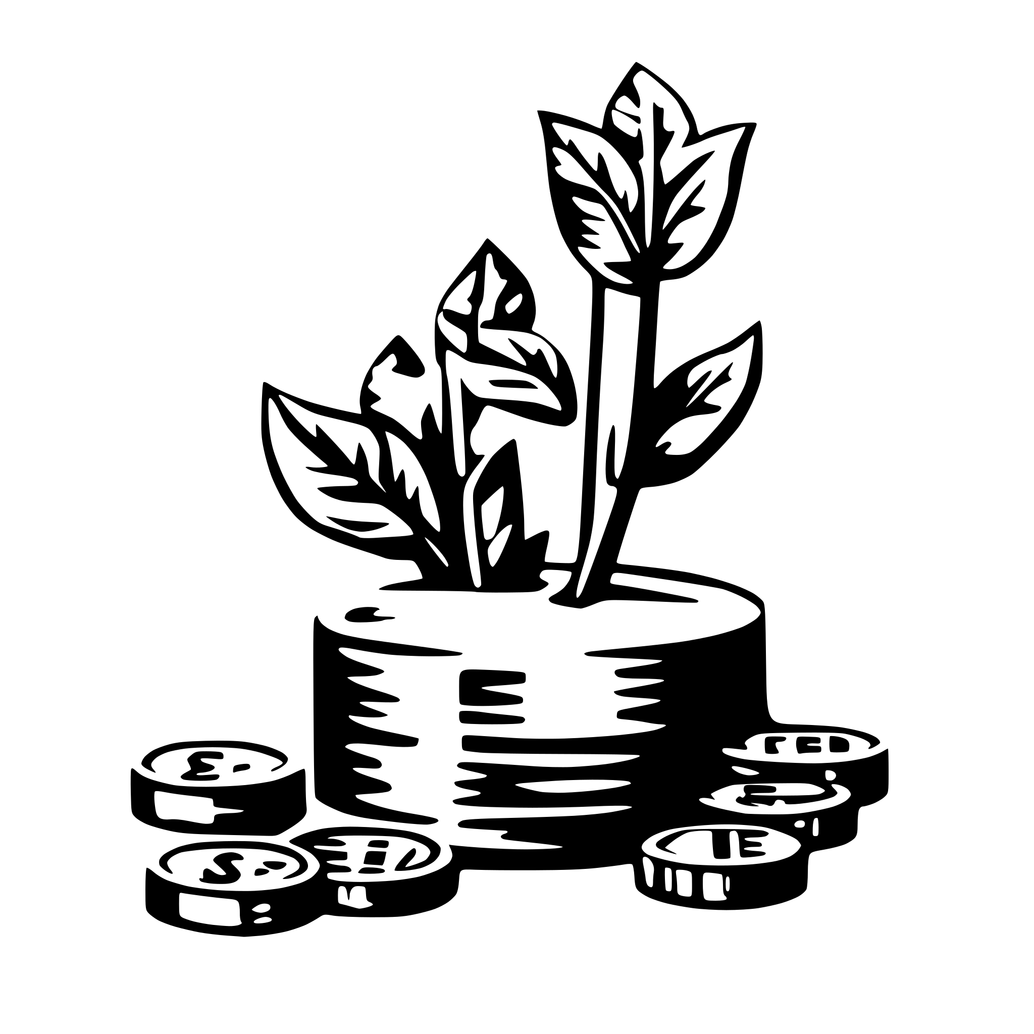 AI-generated SVG of 'incentives, money, coins'